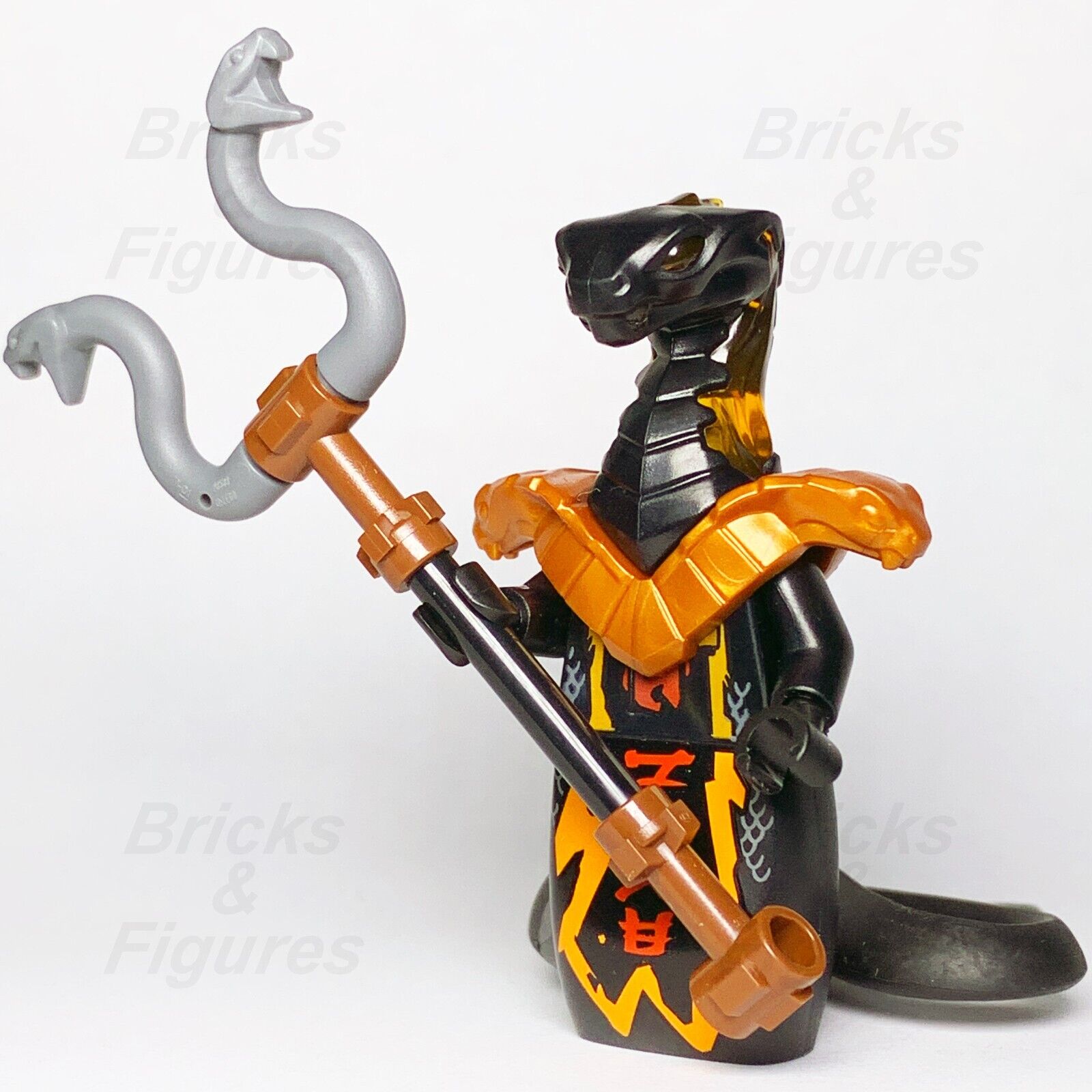 LEGO Ninjago Char Minifigure Pyro Vipers Black Snake Staff 70675 70677  njo541 | Bricks & Figures