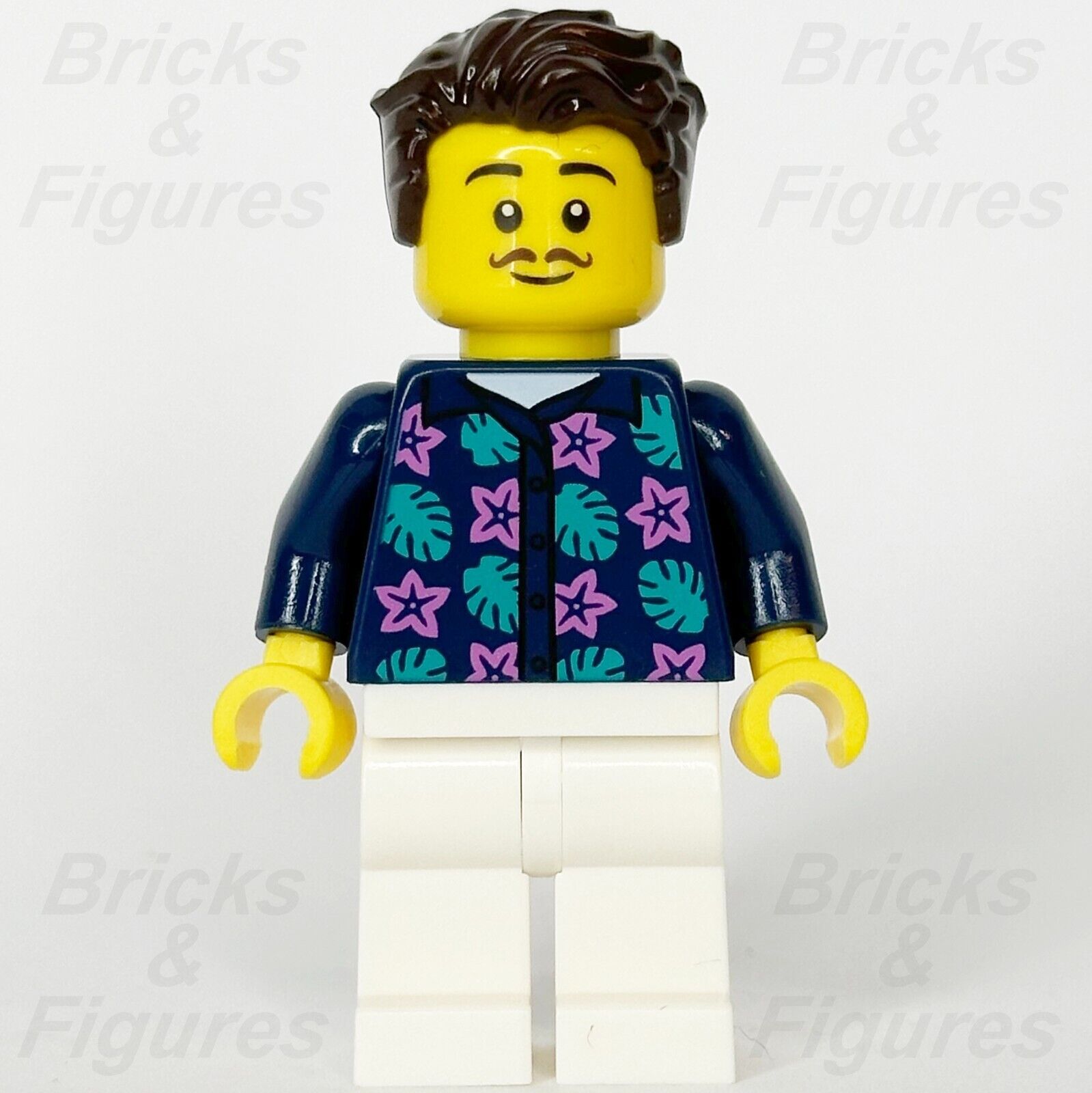 LEGO Apartment Building Resident Minifigure Dark Blue Jacket Town 60365 cty1621 - Bricks & Figures