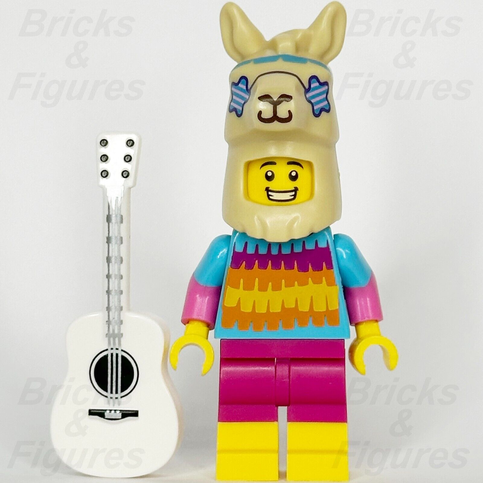 LEGO Llama Suit Guy Minifigure White Guitar Build-A-Minifigure BAM 2024 Party