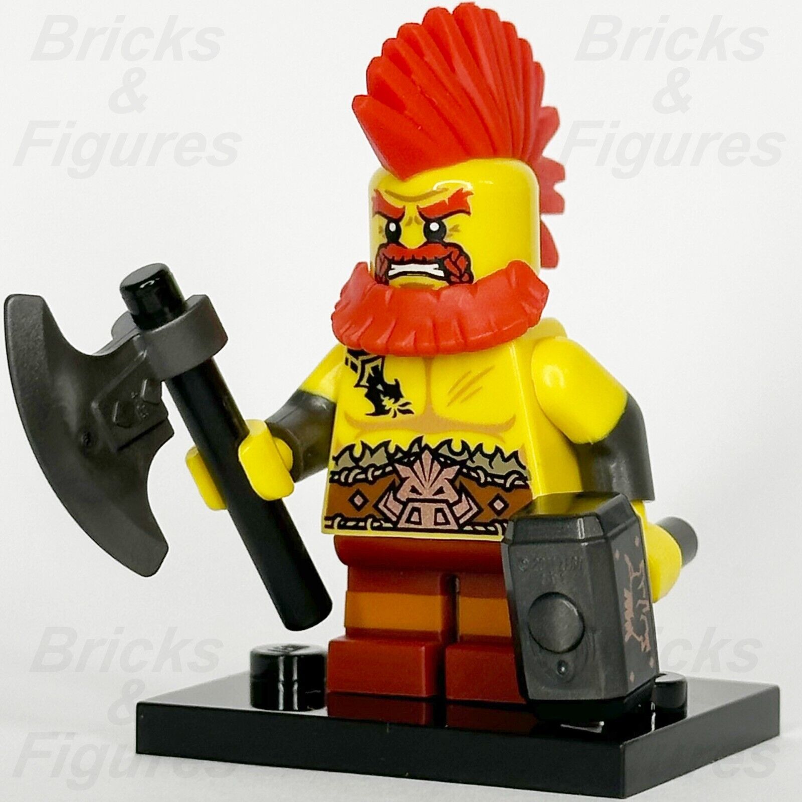 LEGO Battle Dwarf Minifigure Series 17 Collectible Warrior 71018 col17-10 #10 - Bricks & Figures