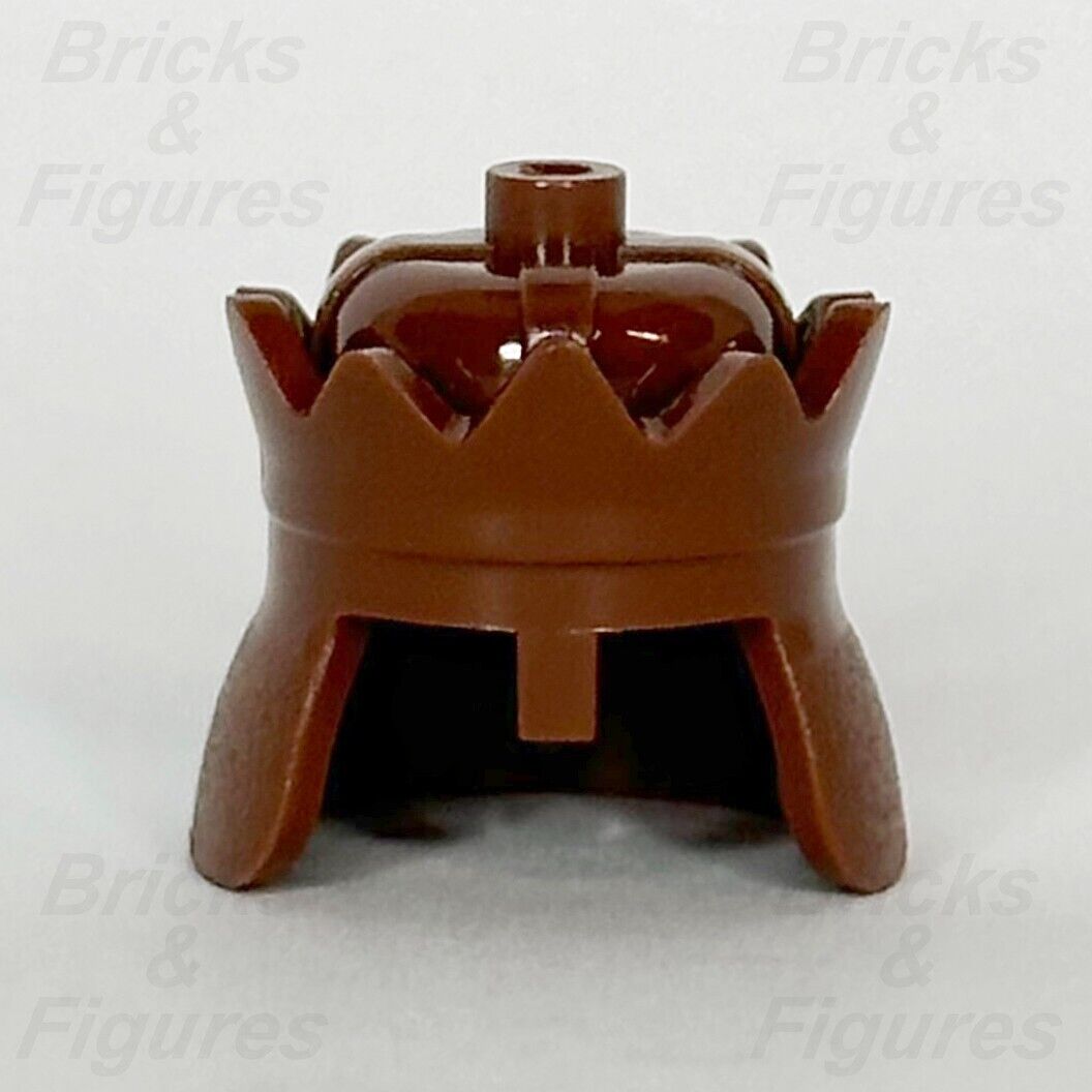 LEGO Castle Reddish Brown Crown Helmet Minifigure Headgear Part King 71015 - Bricks & Figures