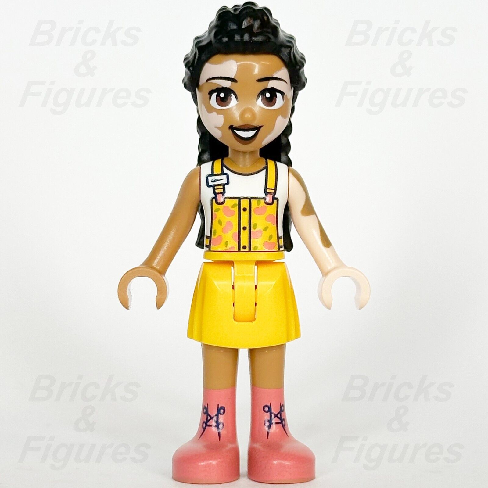 LEGO Friends Jordin Minifigure Light Orange Jumper Coral Boots 41729 frnd578 - Bricks & Figures