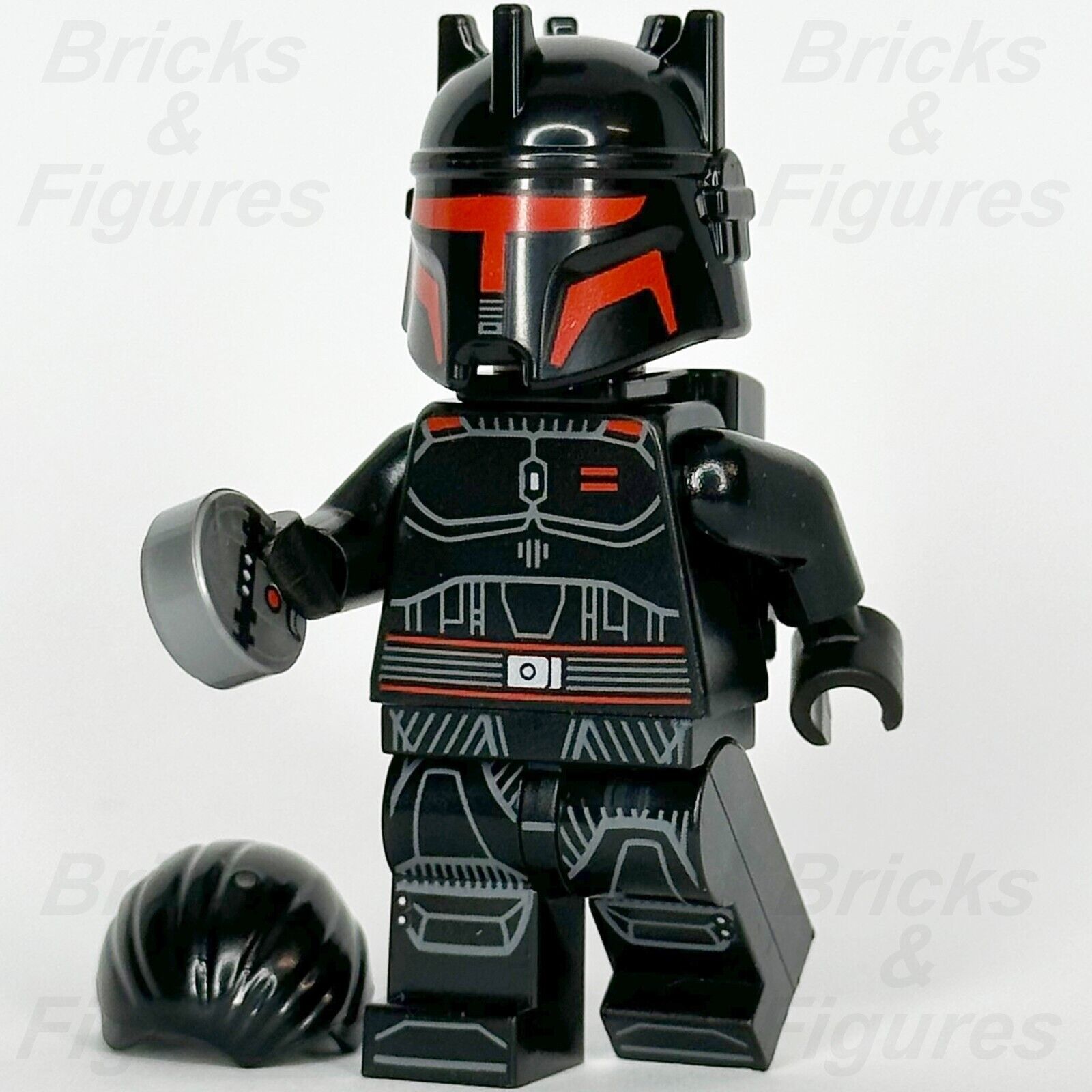 LEGO Star Wars Moff Gideon Minifigure The Mandalorian Black Armour 75386 sw1342 - Bricks & Figures