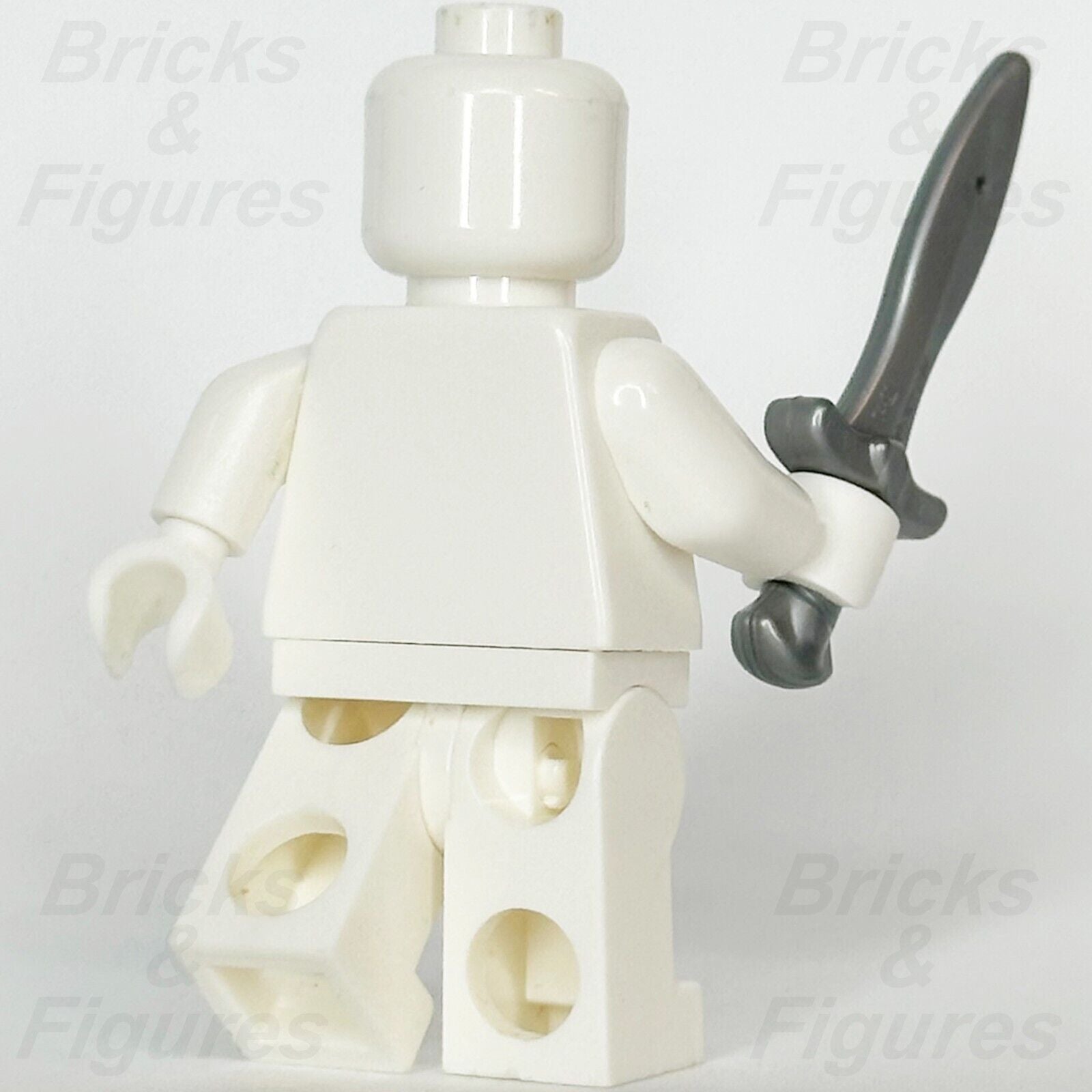 LEGO Sting Sword Minifigure Weapon Part Frodo Shortsword Flat Silver 10316 2674a - Bricks & Figures