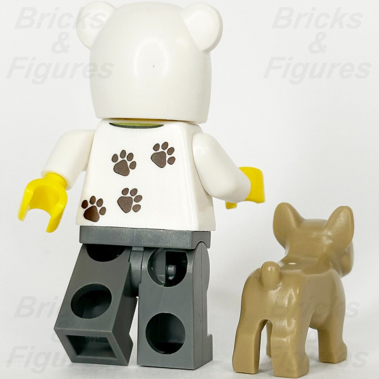 LEGO Dog Lover Guy Minifigure & Bulldog Build-A-Minifigure BAM 2024 Suit Costume - Bricks & Figures