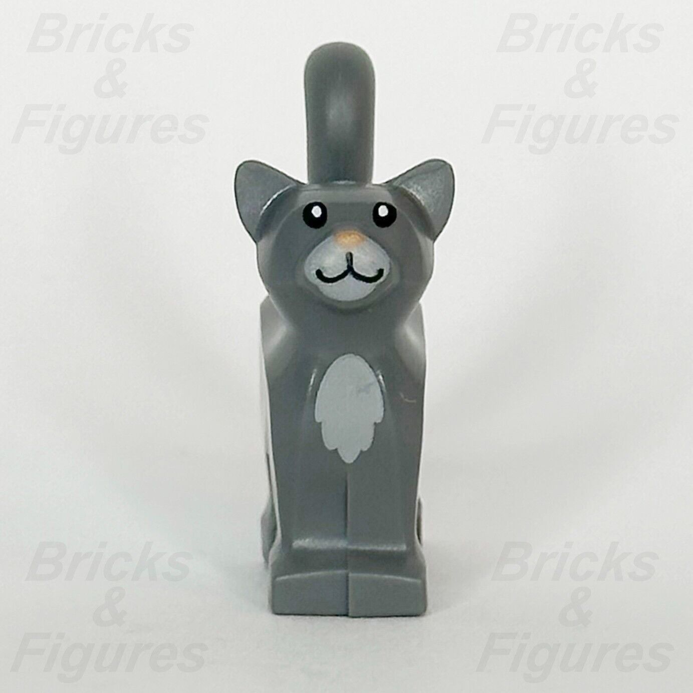 LEGO City Dark Bluish Grey Cat Animal Minifigure Part Nougat Nose 60382 40608