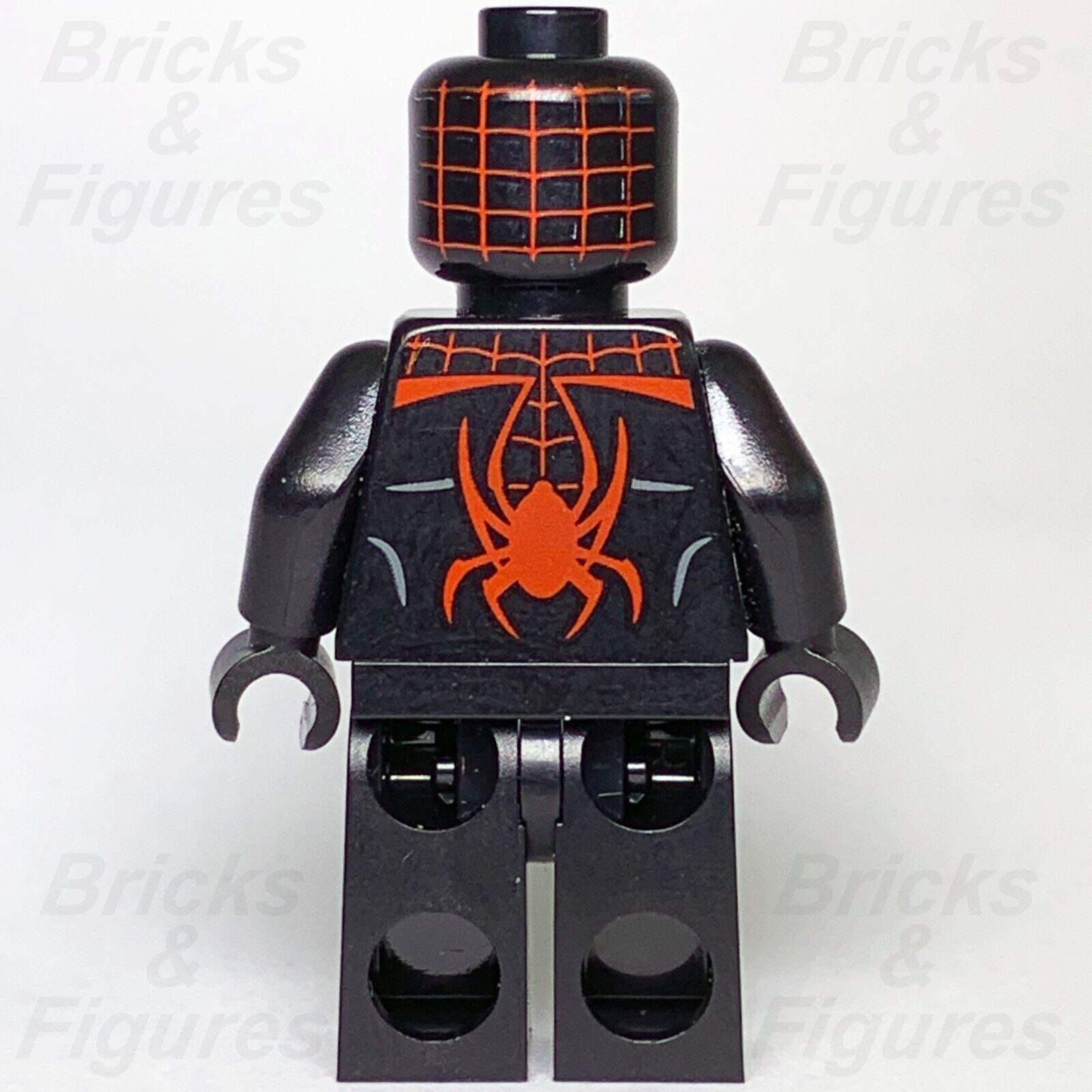 LEGO Super Heroes Miles Morales Minifigure Spider-Man Black Hands 76036 sh0540 - Bricks & Figures