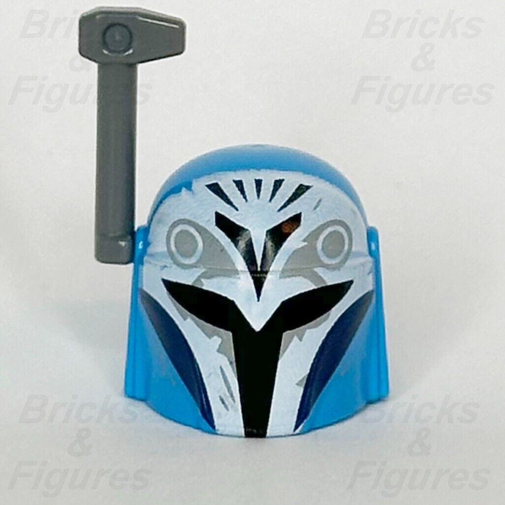 LEGO Star Wars Bo-Katan Kryze Mandalorian Helmet Part Nite Owl 75361 87610pb22 - Bricks & Figures