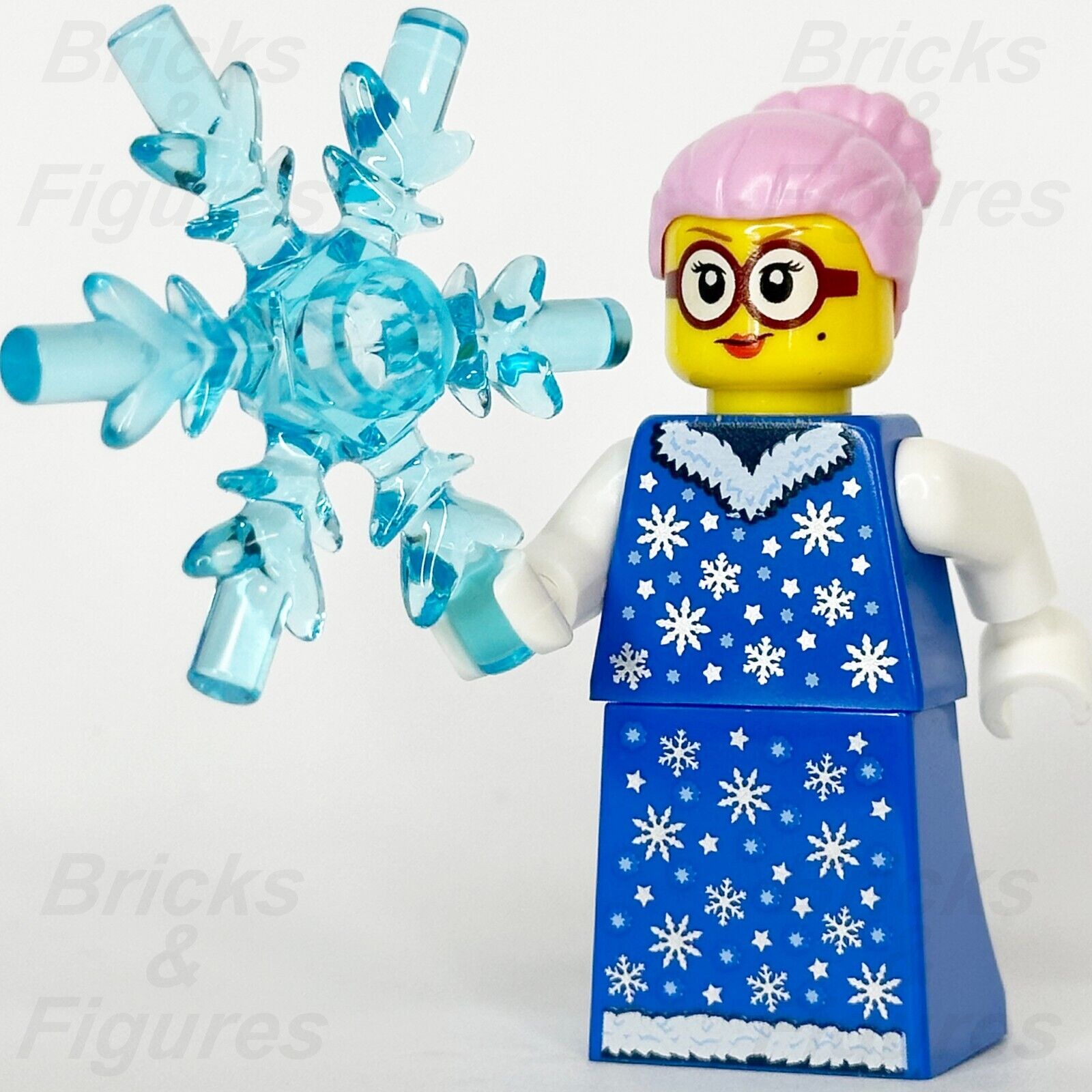 LEGO Lady Winter Minifigure with Ice Snowflake Build-A-Minifigure BAM 2023 Snow