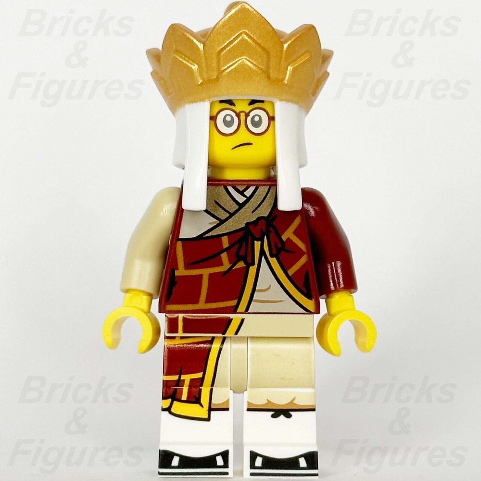 LEGO Monkie Kid Mr. Tang Minifigure Dark Red Robe Gold Headdress 80045 mk120