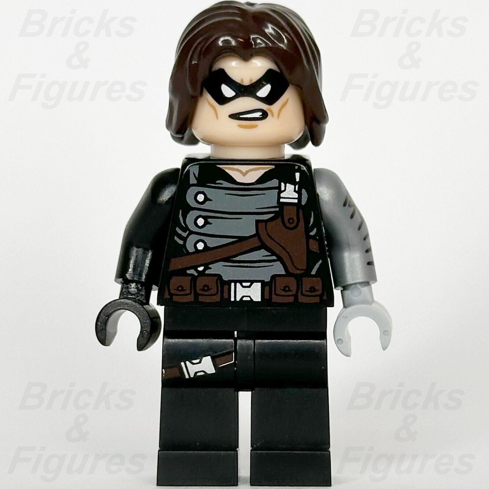 LEGO Super Heroes Winter Soldier Minifigure Bucky Barnes Marvel 5002943 sh181 - Bricks & Figures