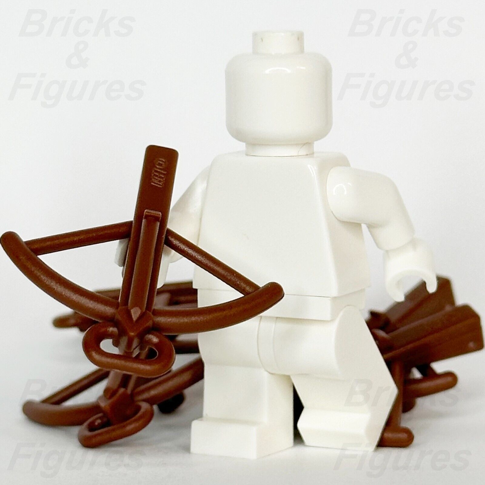 LEGO Castle Reddish Brown Crossbow Minifigure Weapon Part Medieval 2570 x 5 - Bricks & Figures