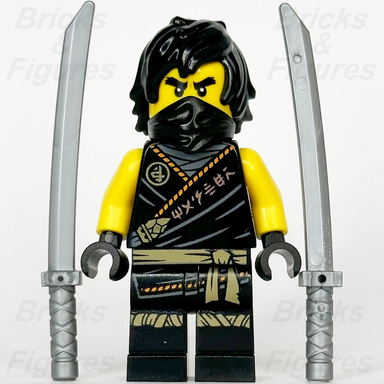 LEGO Ninjago Cole Minifigure Legacy Rebooted Black Ninja 'MASTER' 71736 njo575a - Bricks & Figures