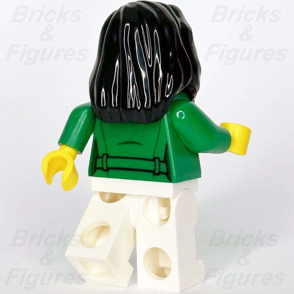 LEGO Monkie Kid Fei Minifigure Green Jacket Long Black Hair Necklace 80023 mk055 - Bricks & Figures