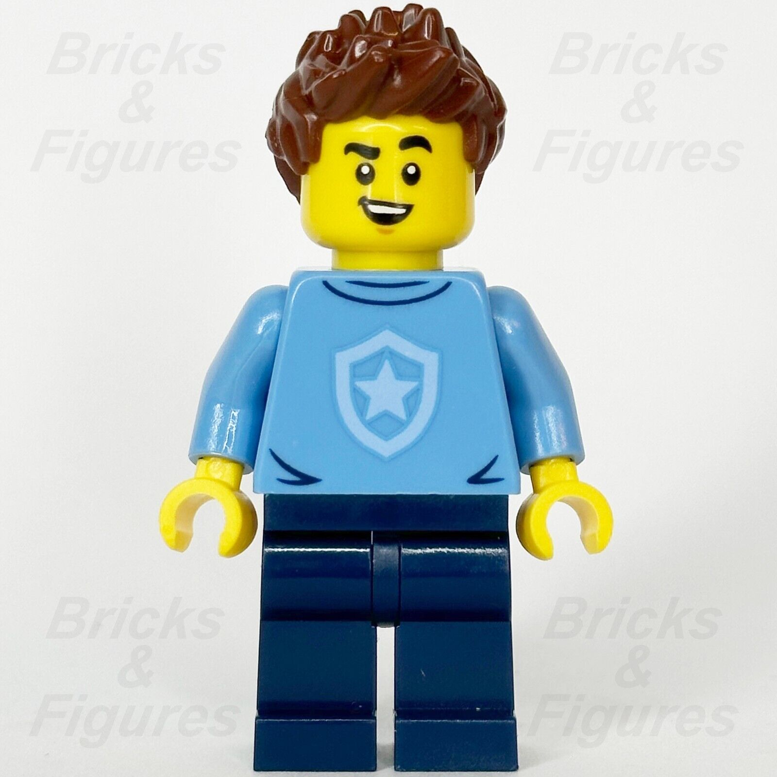 LEGO Police City Officer in Training Minifigure Reddish Brown Hair 60372 cty1561 - Bricks & Figures