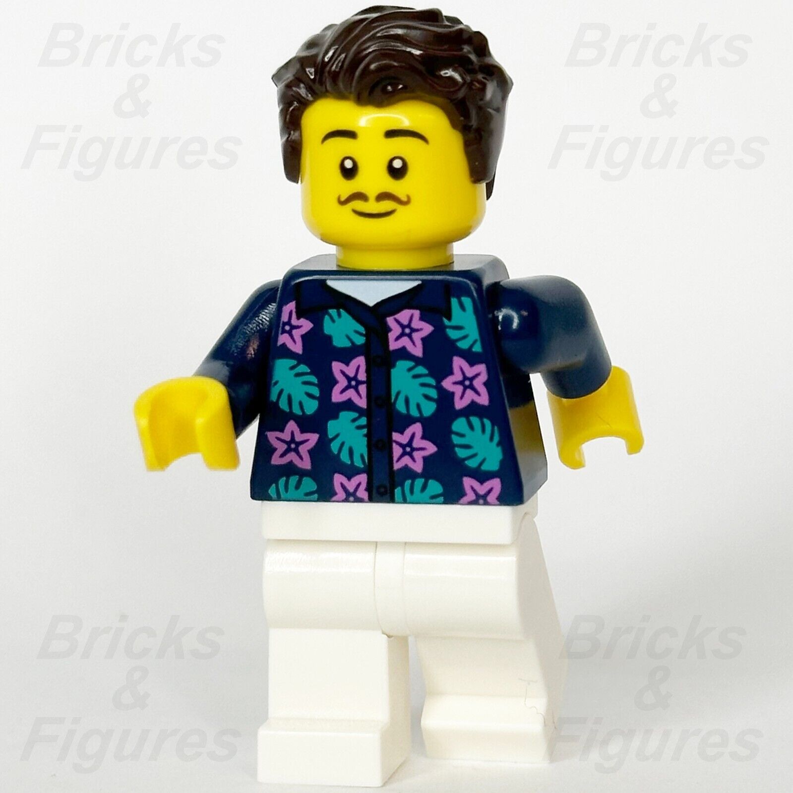 LEGO Apartment Building Resident Minifigure Dark Blue Jacket Town 60365 cty1621 - Bricks & Figures