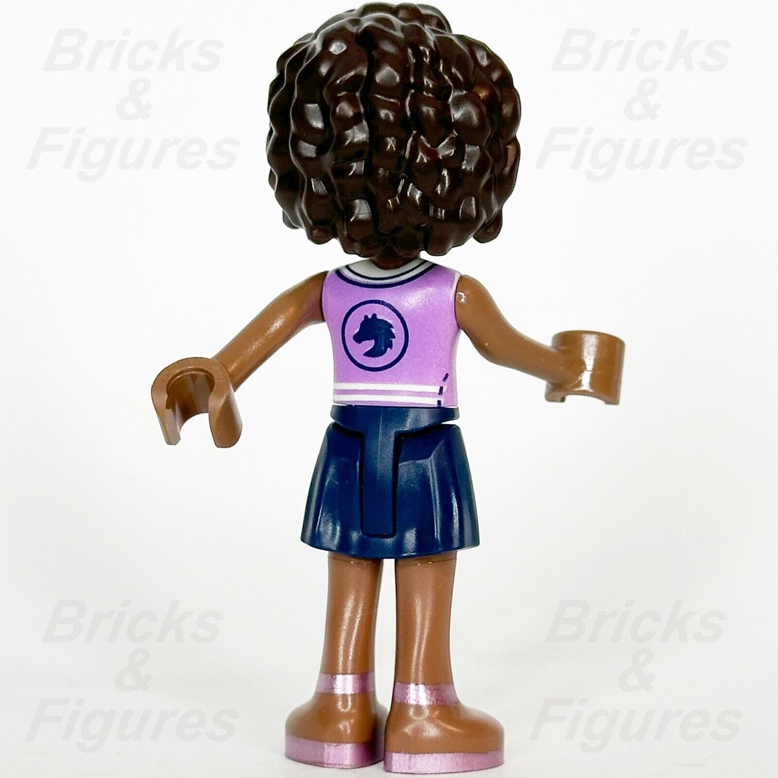 LEGO Friends Aliya Minifigure Lavender Vest Dark Blue Skirt 41730 frnd586 - Bricks & Figures