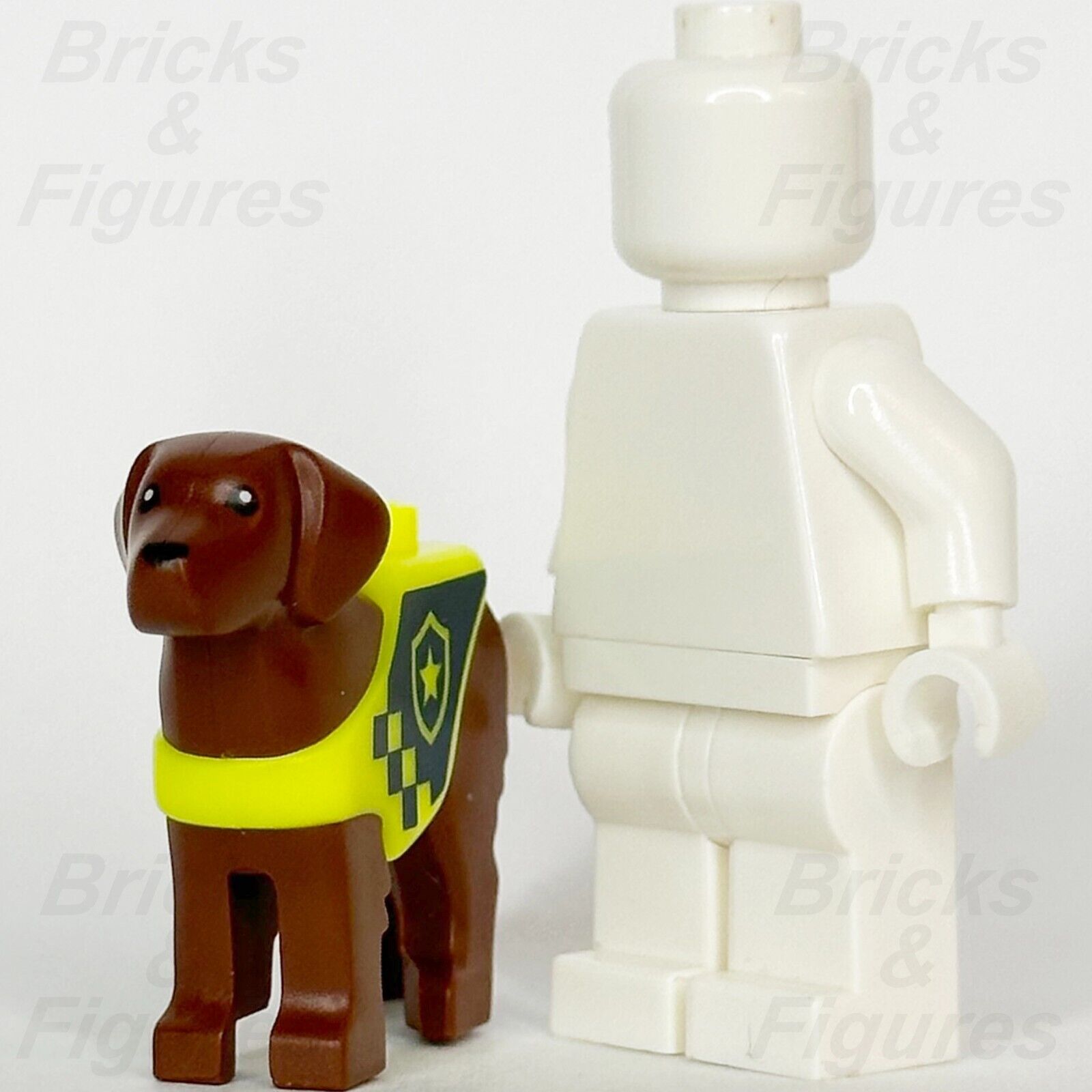 LEGO City Rescue Police Dog Animal Minifigure Part Brown Labrador Town 60419 - Bricks & Figures