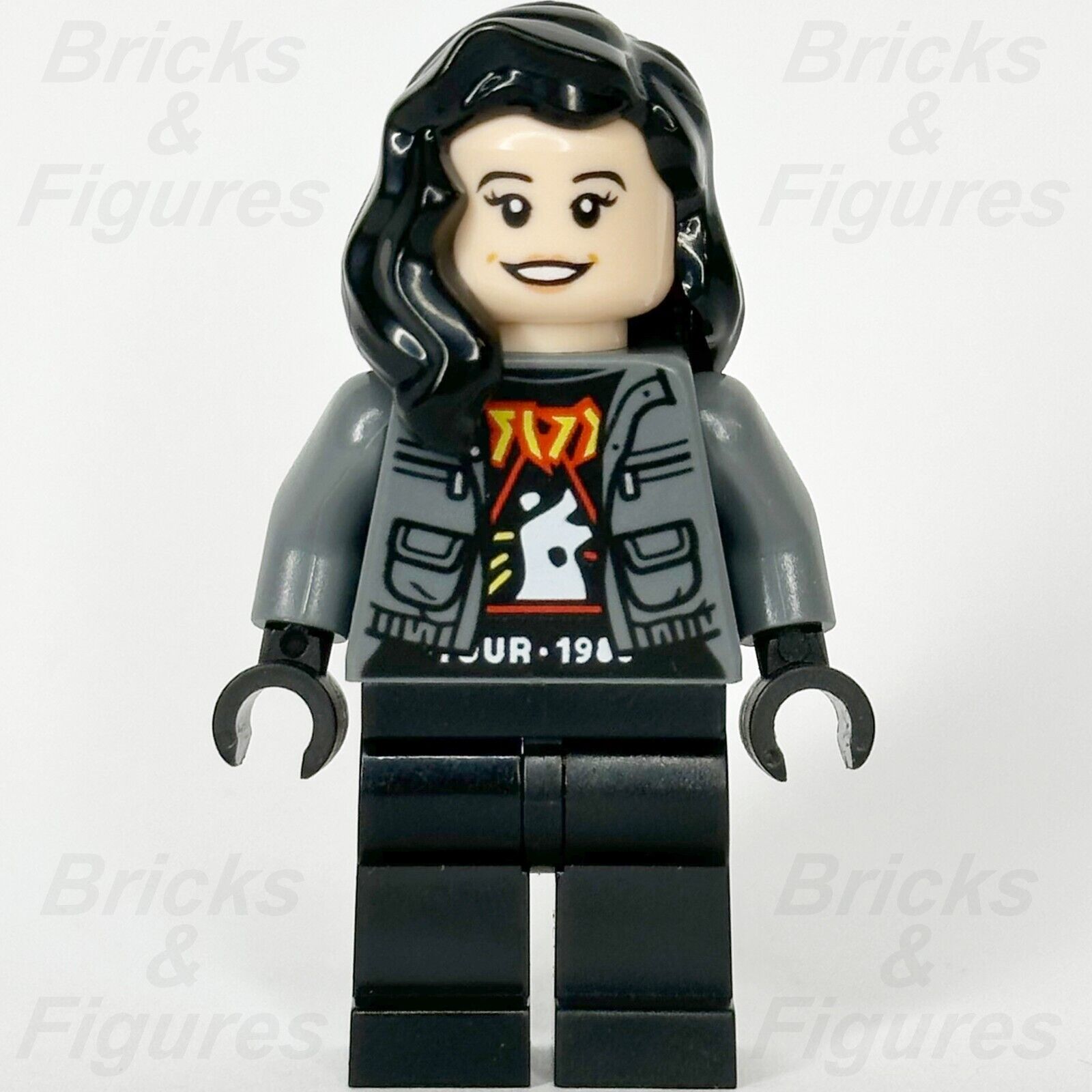 LEGO Jurassic World Zia Rodriguez Minifigure Dominion Grey Jacket 76944 jw090 - Bricks & Figures