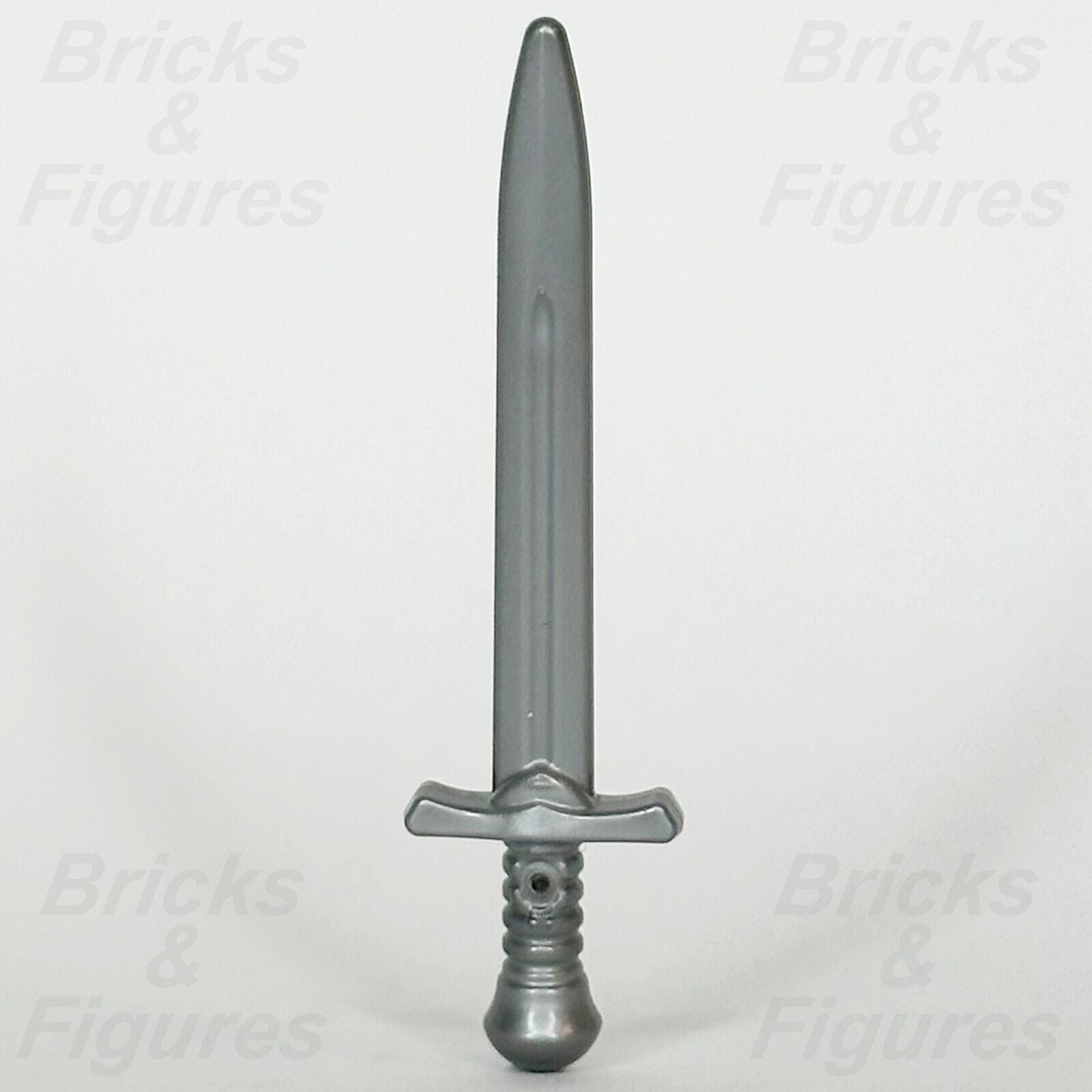 LEGO Aragorn Sword Minifigure Weapon Part Greatsword Flat Silver 10316 2674d - Bricks & Figures