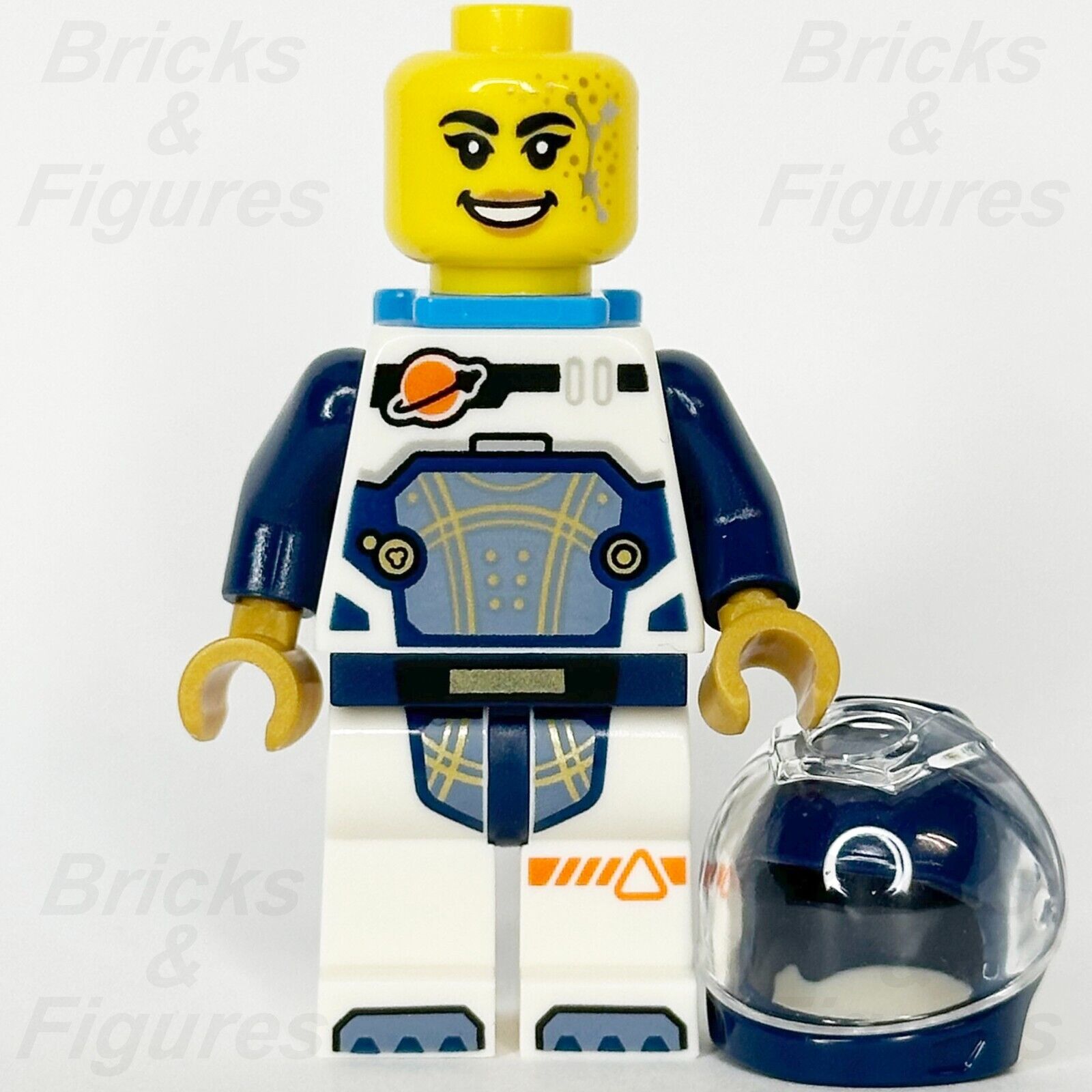 LEGO City Astronaut Female Minifigure Dark Blue Helmet 60441 60430 60439 cty1692 - Bricks & Figures