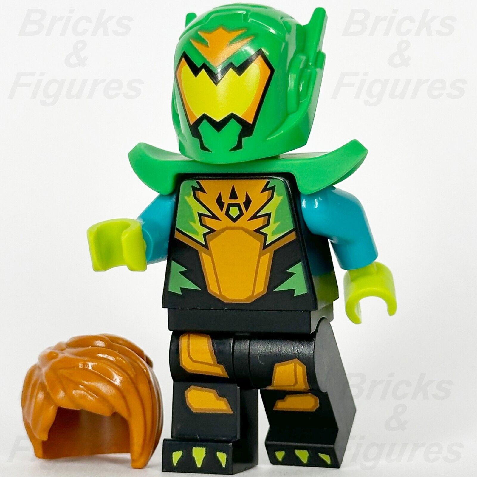 LEGO City Stuntz Driver Minifigure Black Jumpsuit & Green Helmet 60359 cty1575 - Bricks & Figures