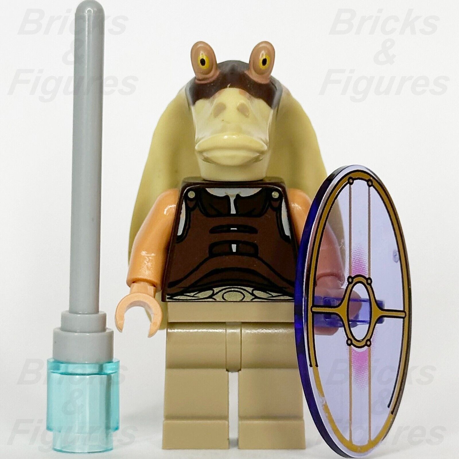 LEGO Star Wars Gungan Soldier Minifigure Episode 1 Warrior 9509 7929 sw0302 - Bricks & Figures