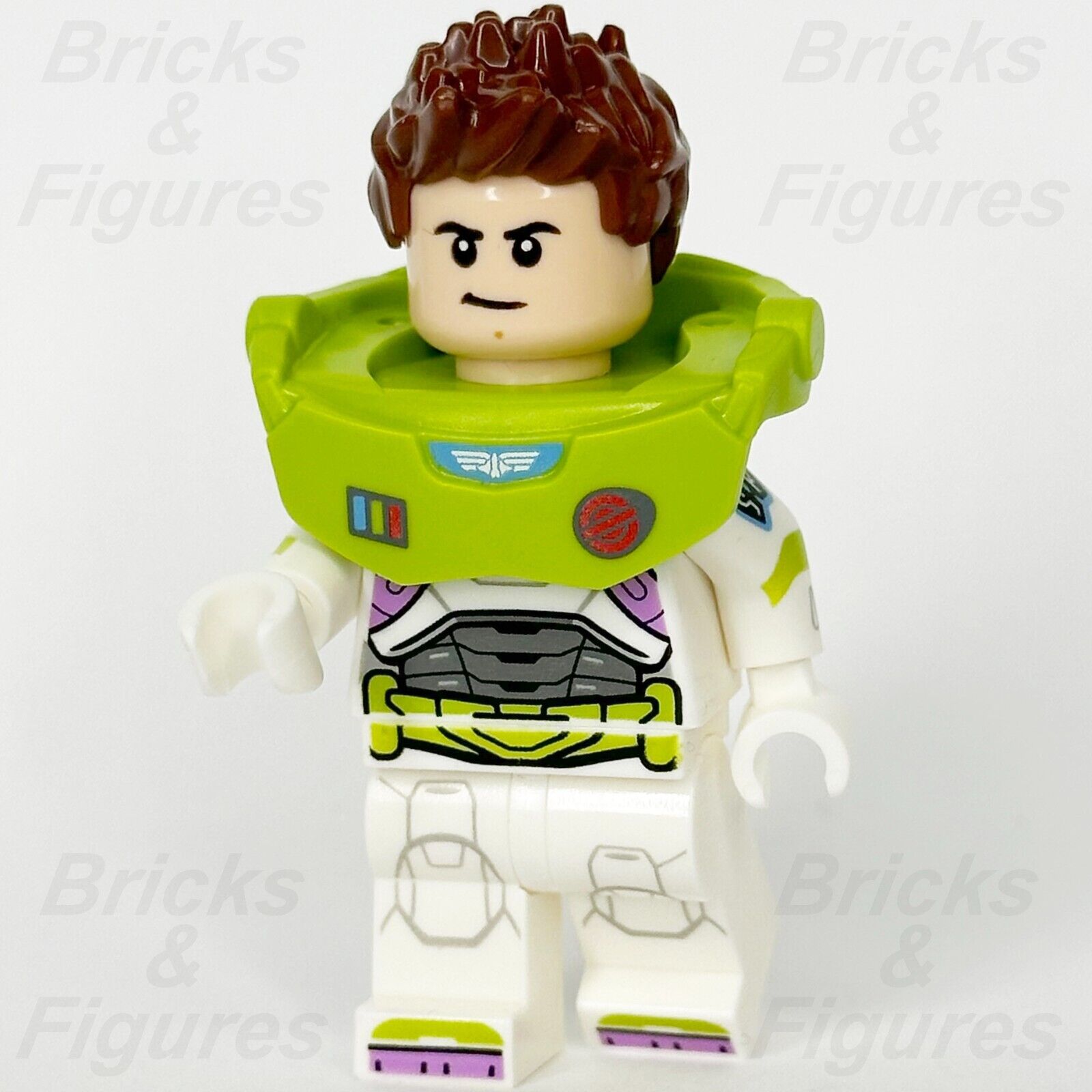 LEGO Disney Buzz Lightyear Minifigure Star Command Suit Hair Toy 76830 dis070 - Bricks & Figures