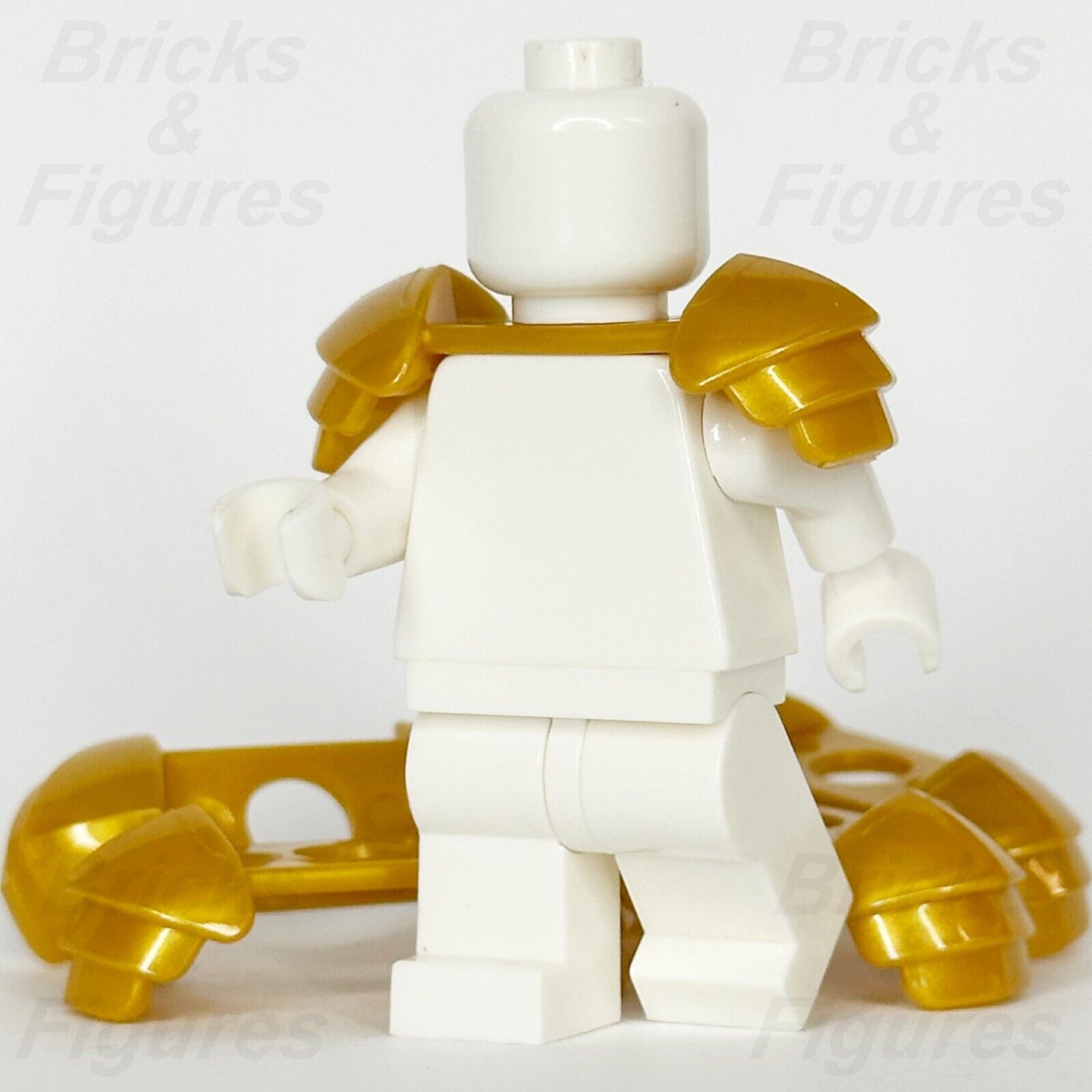 LEGO Castle Shoulder Armour Minifigure Part Pearl Gold Ideas 21348 37614 x 5 - Bricks & Figures