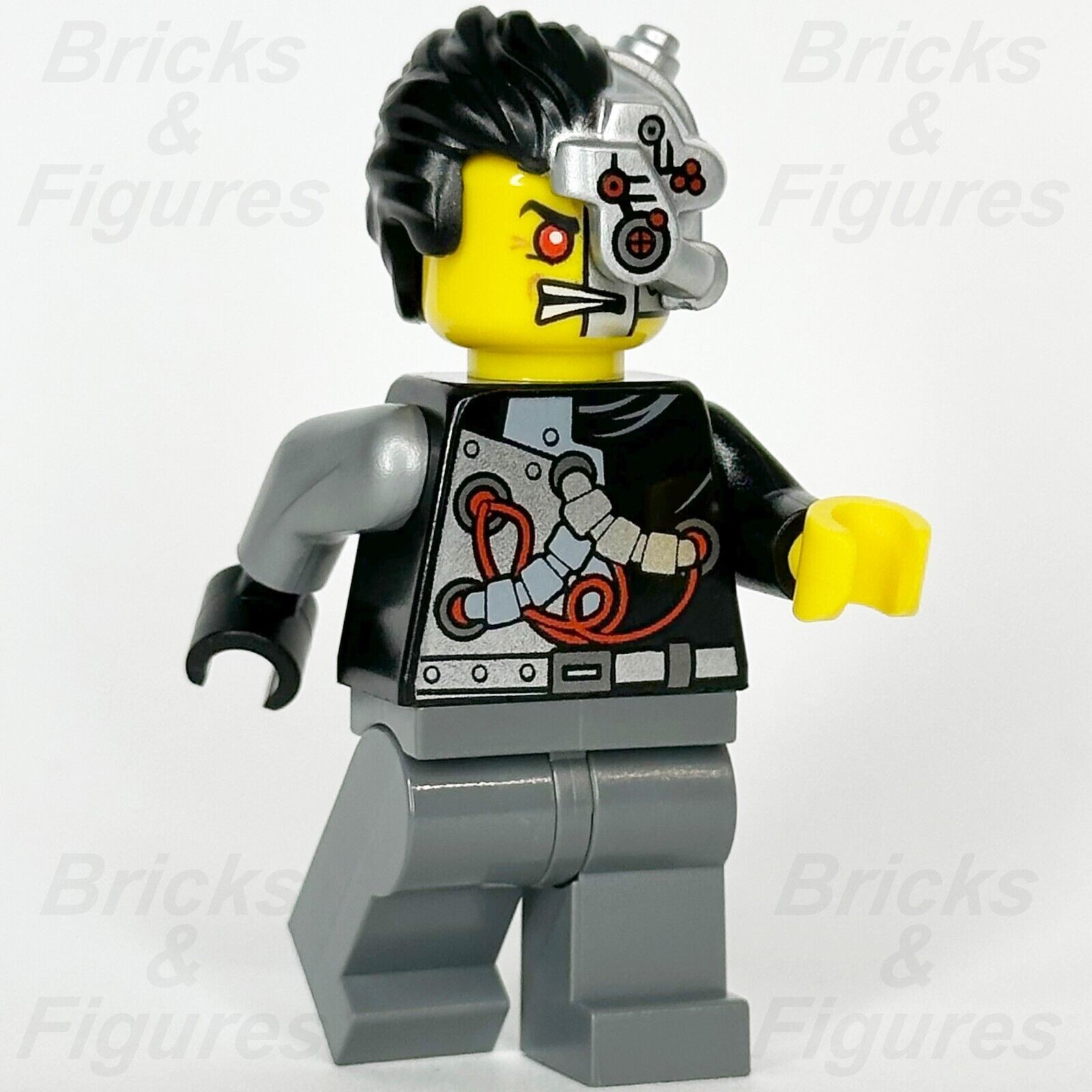 LEGO Ninjago Cyrus Borg Minifigure OverBorg Rebooted Cyborg 70722 njo088 Minifig - Bricks & Figures