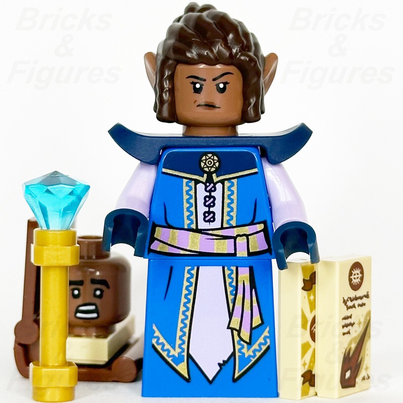 LEGO Dungeons & Dragons Elf Wizard Minifigure Ideas Female & Male Heads 21348 - Bricks & Figures