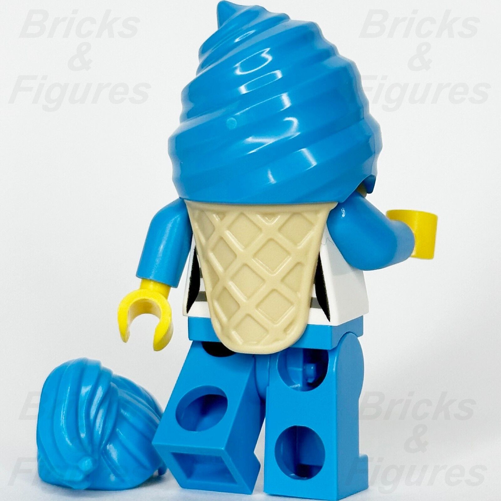 LEGO City Police Crook Ice Minifigure w/ Blue Ice Cream Outfit 60314 cty1383 - Bricks & Figures