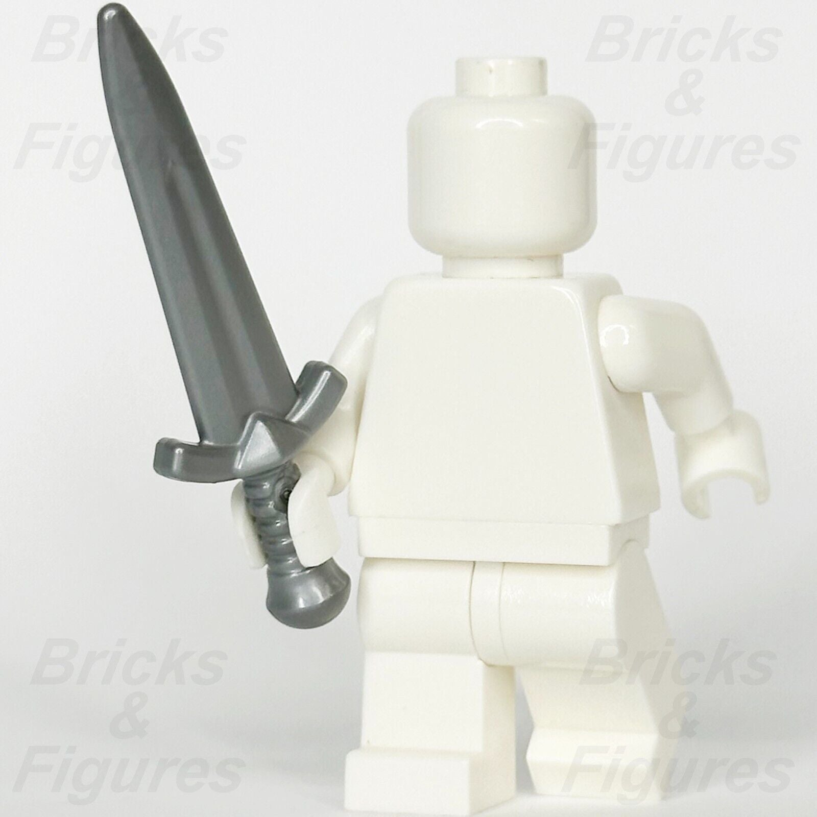 LEGO Boromir Sword Minifigure Weapon Part Greatsword Flat Silver 10316 2674c - Bricks & Figures