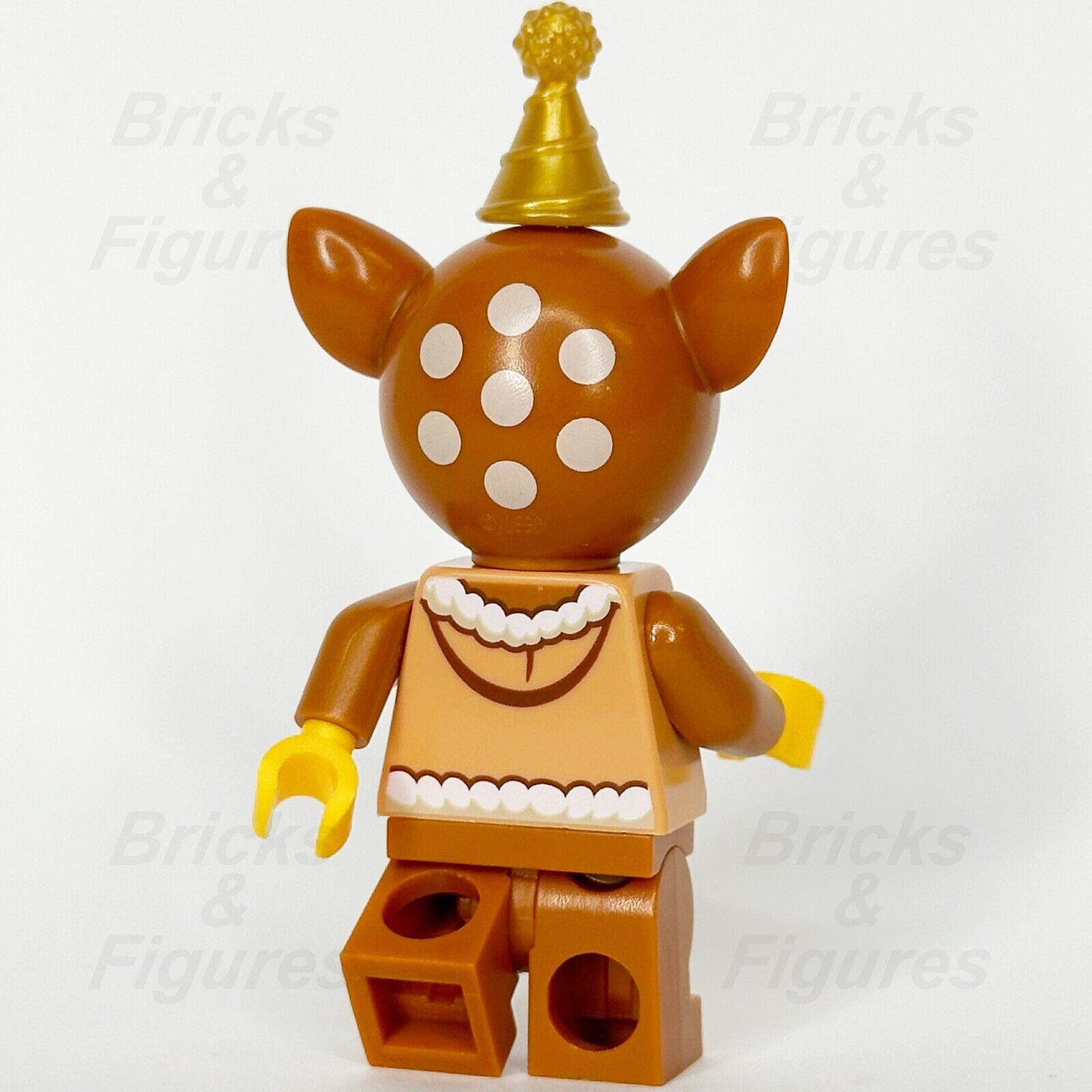 LEGO Animal Crossing Fauna Minifigure Brown Deer Party Hat Minifig 77049 ani004 - Bricks & Figures