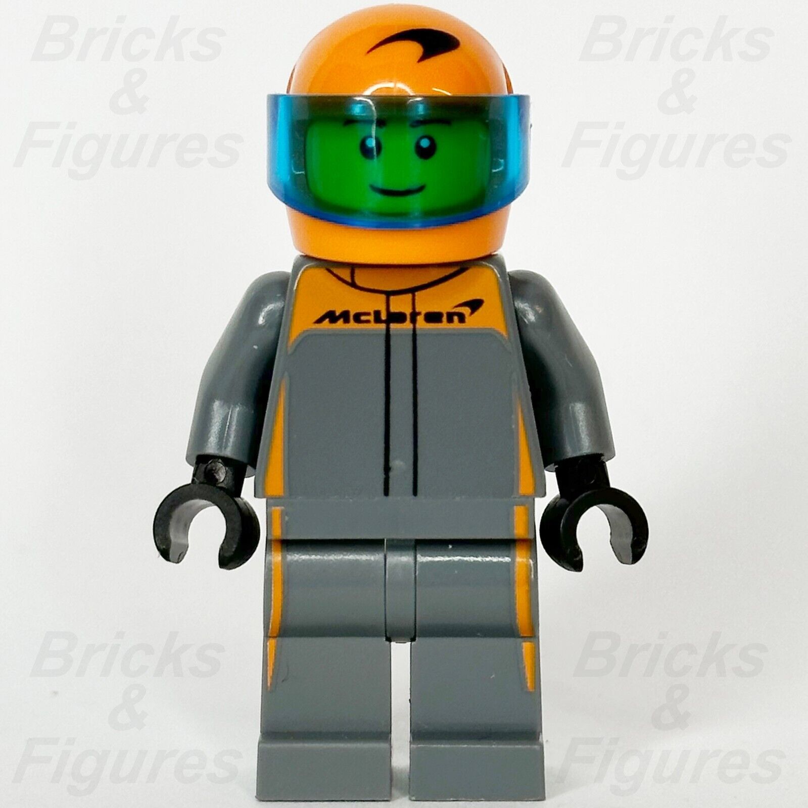 LEGO Speed Champions McLaren Formula 1 Driver Minifigure F1 Racing 76919 sc112 - Bricks & Figures