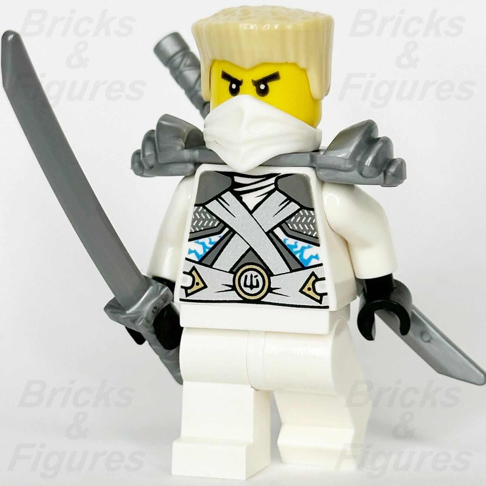 LEGO Ninjago Zane Minifigure Rebooted Stone Warrior Armour Nindroid 70728 njo106