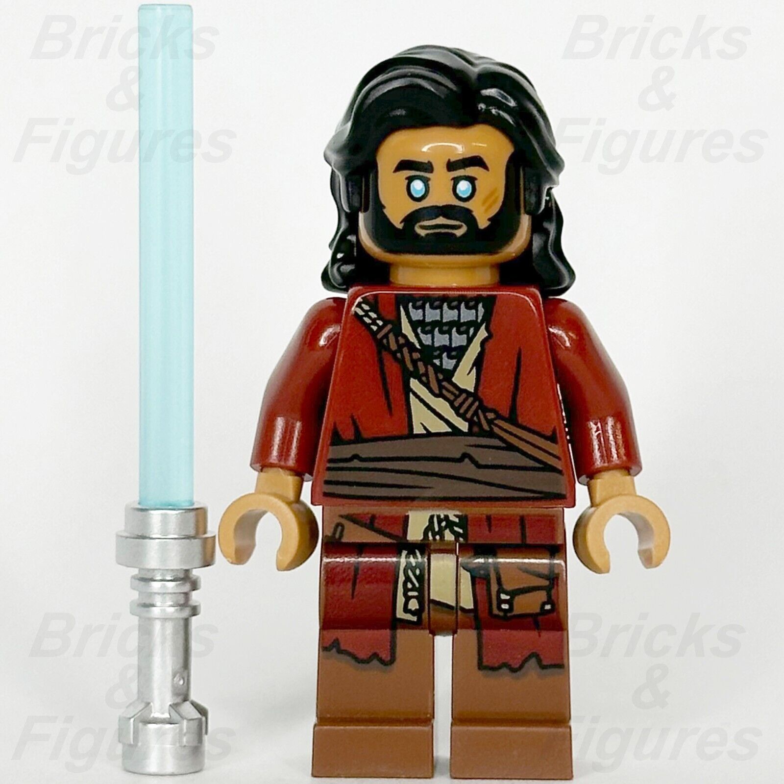 LEGO Star Wars Ezra Bridger Minifigure Ahsoka Jedi Dark Red Robe 75385 sw1355 - Bricks & Figures