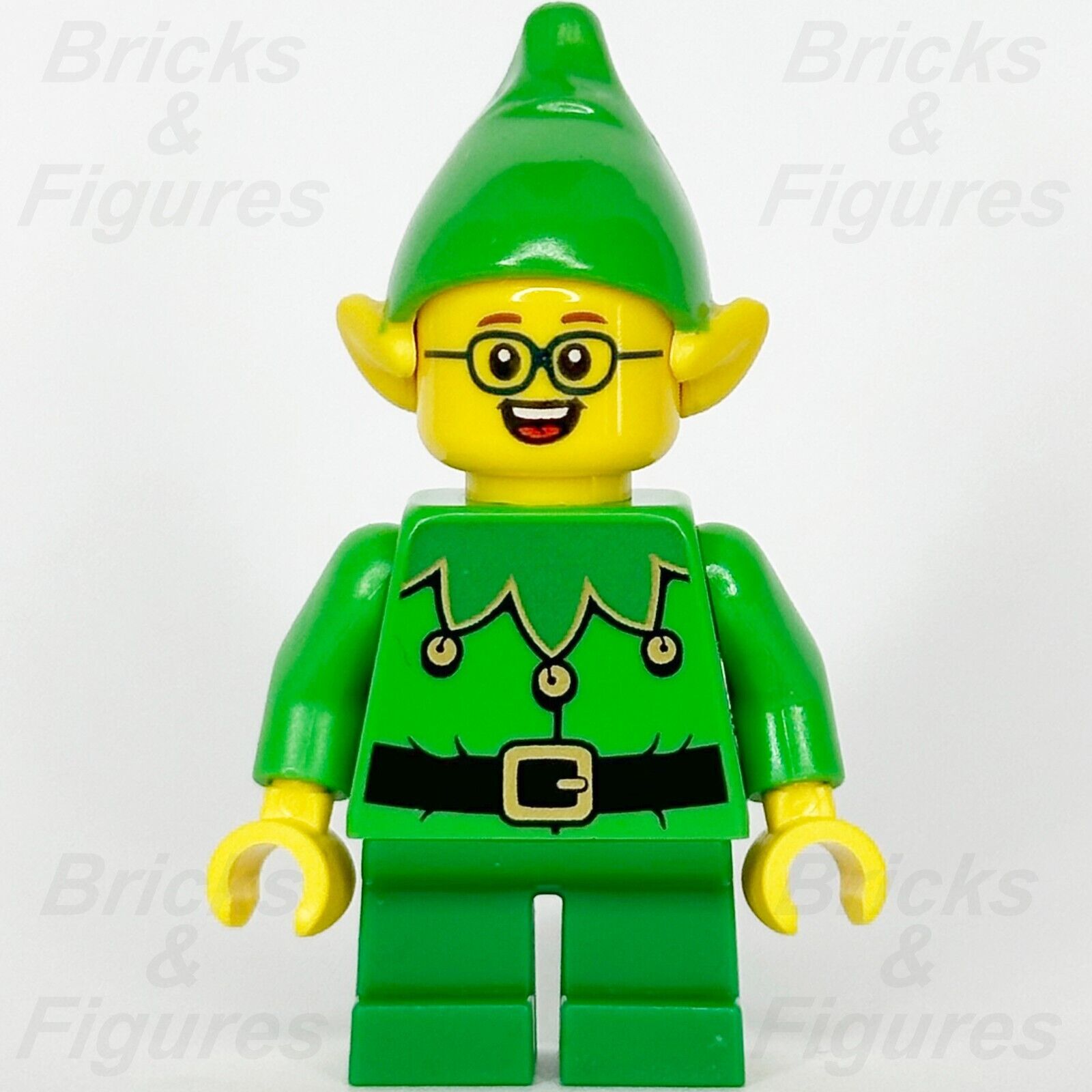 LEGO Holiday & Event Elf Minifigure Christmas with Glasses 10275 hol205 Xmas - Bricks & Figures