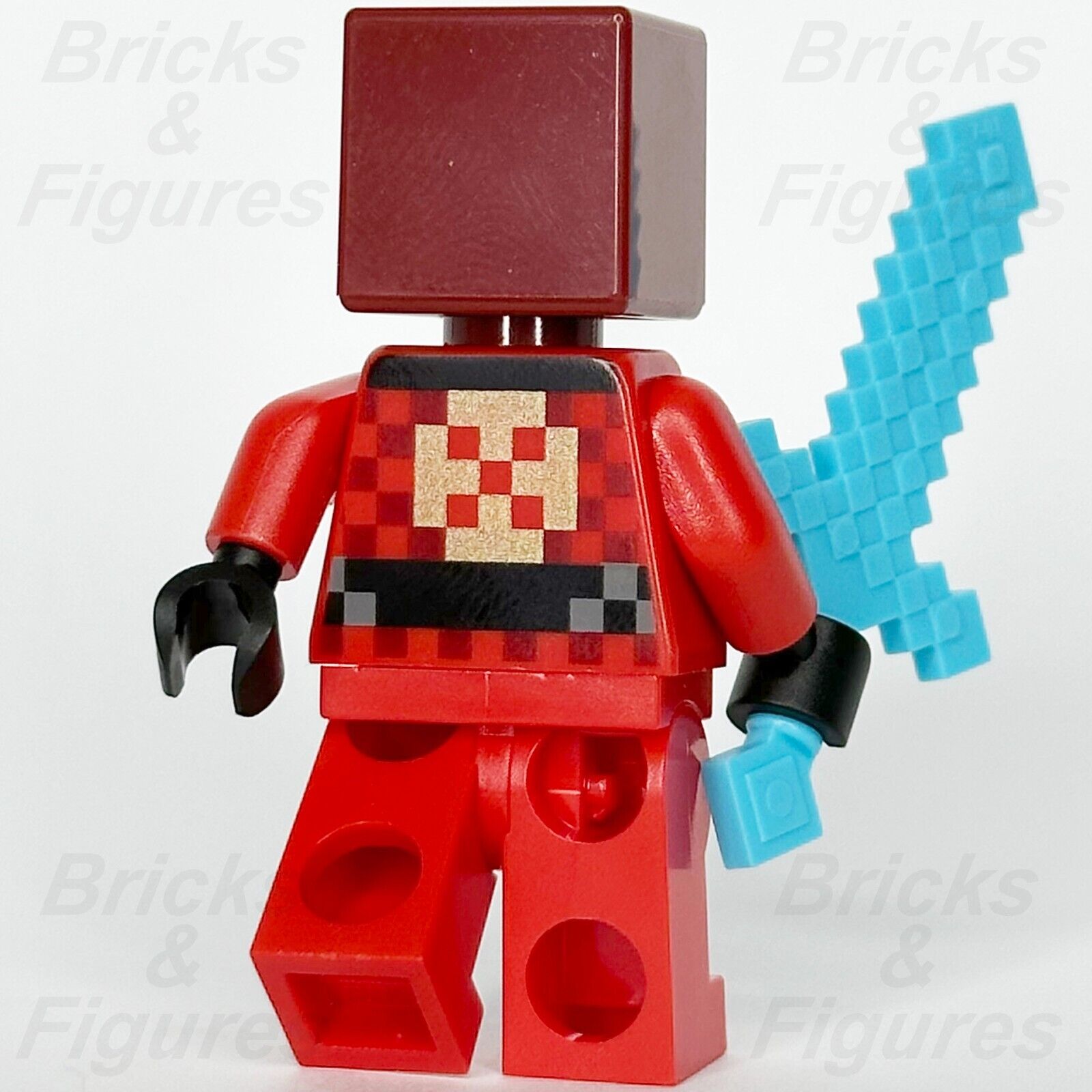 LEGO Minecraft Kai Minifigure with Sword Fire Red Ninja 21160 min077 Ninjago - Bricks & Figures