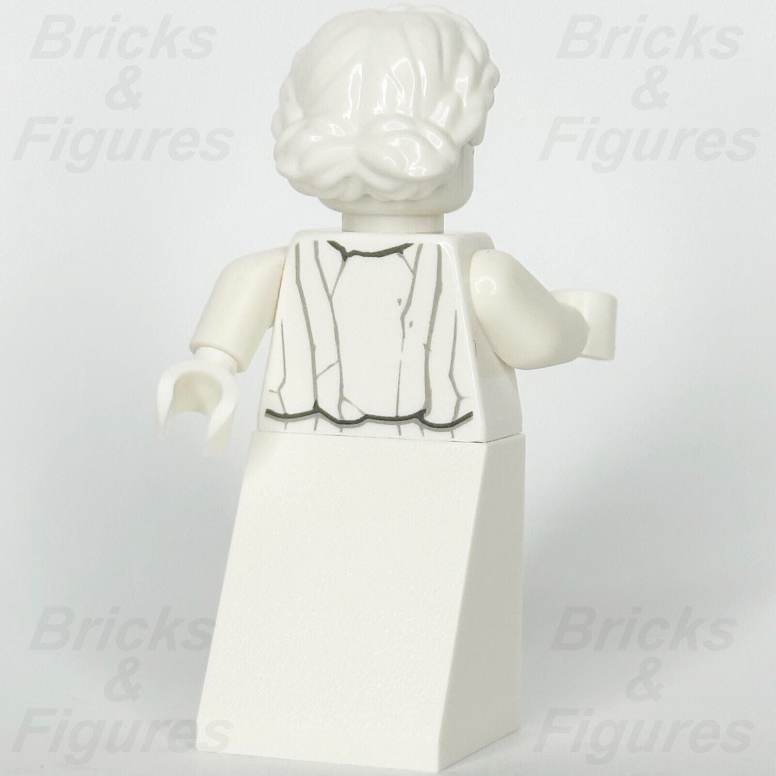 LEGO Nexo Knights White Stone Statue Minifigure Yellow Eyes Crown 70357 nex121 - Bricks & Figures