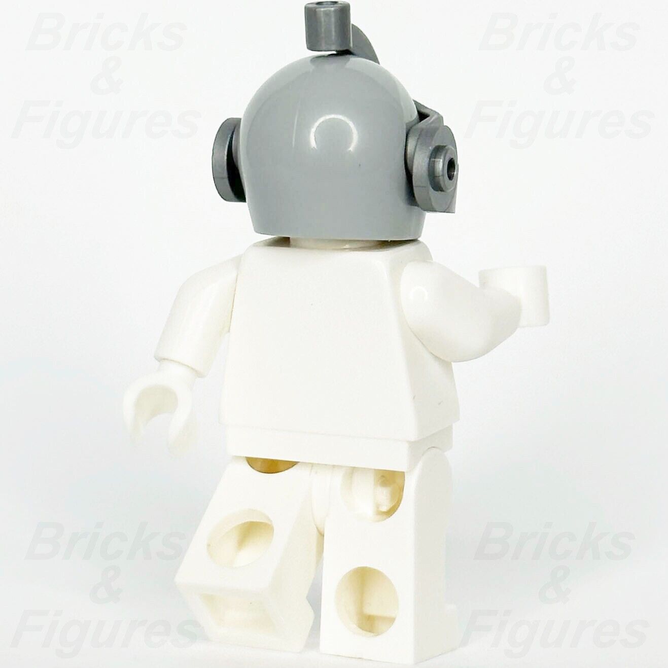 LEGO Castle Knight Bascinet Helmet Minifigure Part Silver Visor Grey 2594 2446 - Bricks & Figures