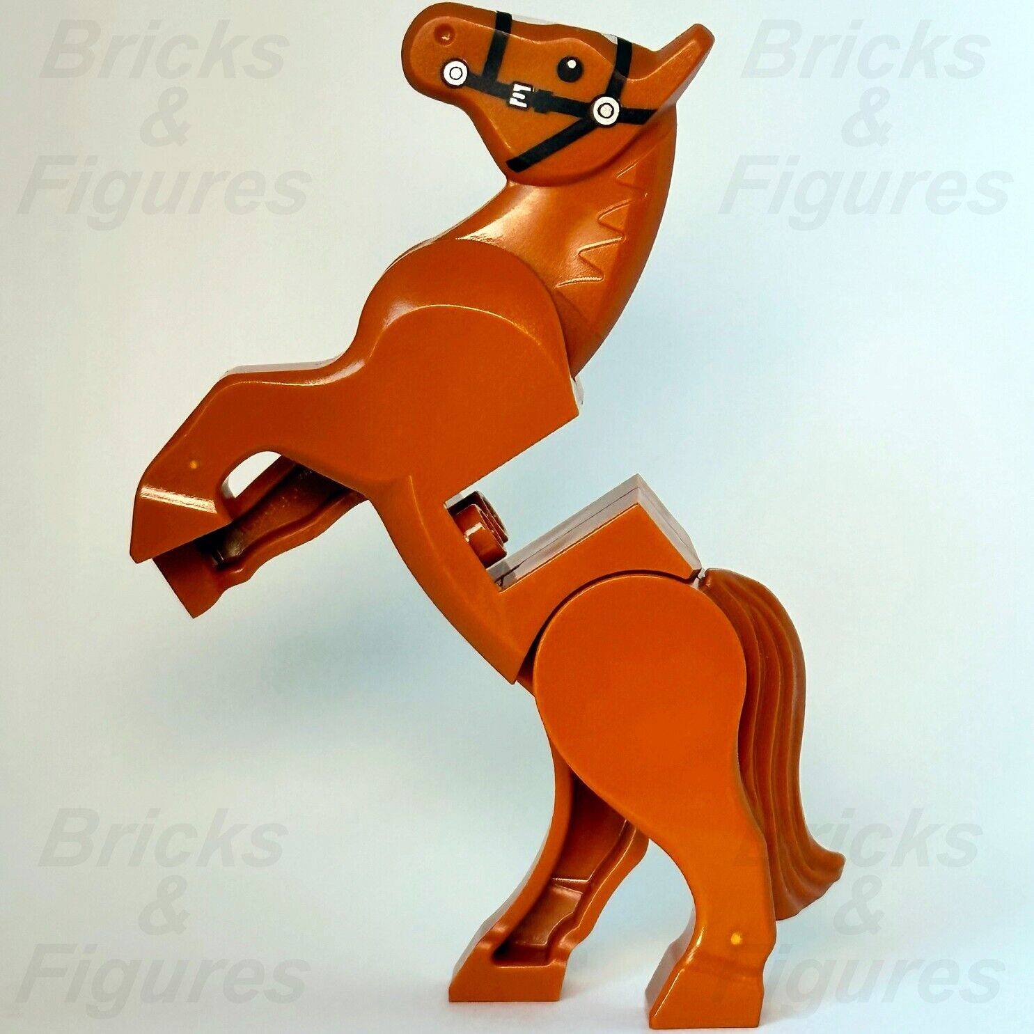 LEGO Horse Castle Lion Knights Dark Orange Animal Minifigure Part 10305 60327 - Bricks & Figures