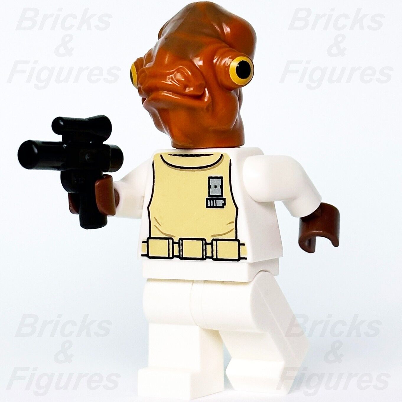 LEGO Star Wars Admiral Ackbar Minifigure Mon Calamari 75003 7754 sw0247 Minifig - Bricks & Figures