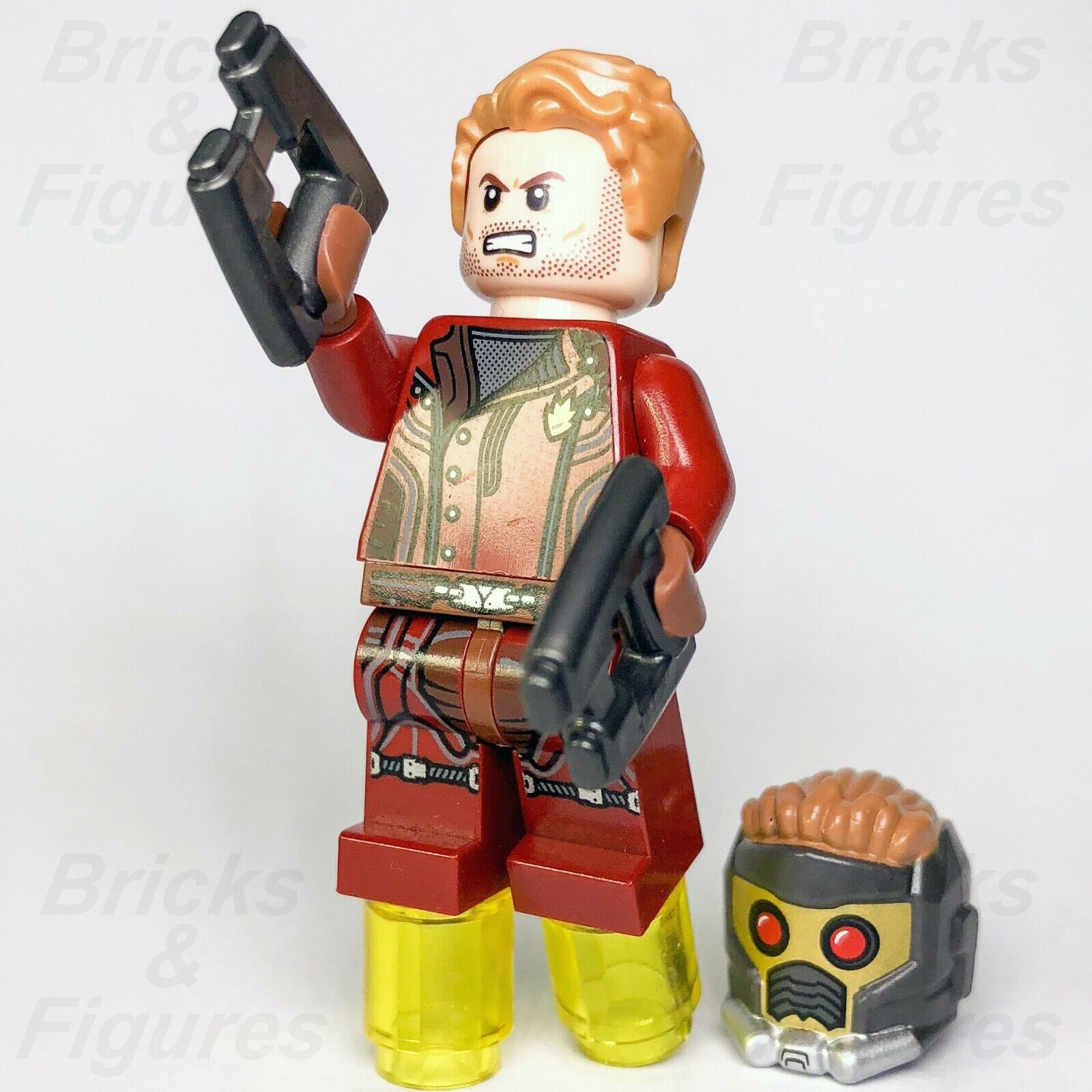 Marvel Super Heroes LEGO Star-Lord Guardians of the Galaxy Minifigure 76021 - Bricks & Figures