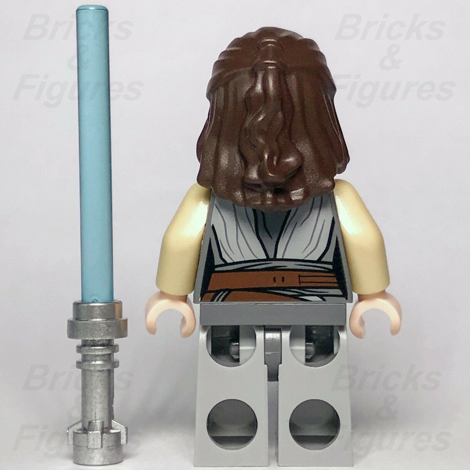 New Star Wars LEGO Rey Grey Robe The Last Jedi Padawan Minifigure 75189 75216 - Bricks & Figures