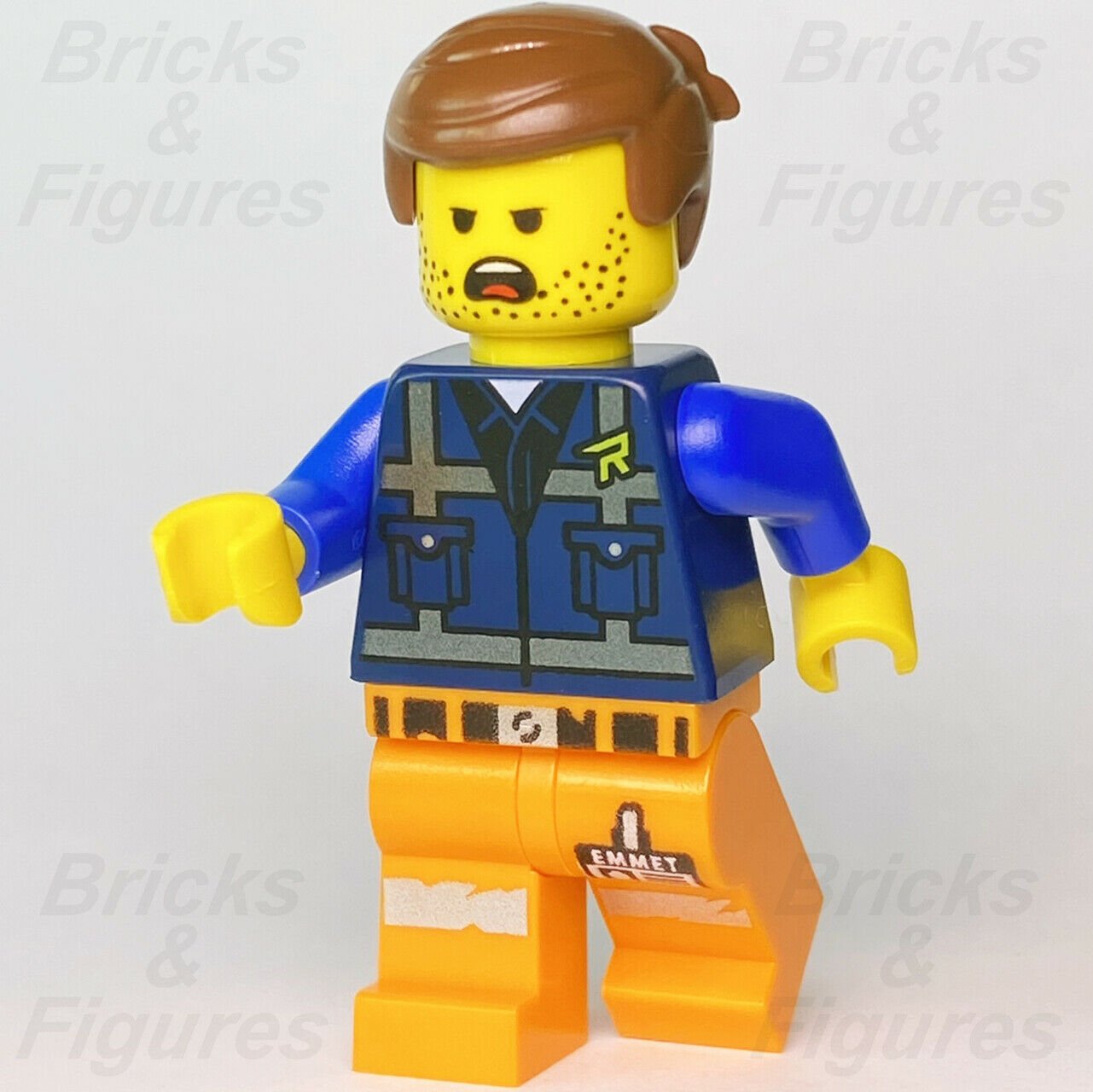 New Stubble Trouble Emmet The LEGO Movie 2 Minifigure 70839 tlm196 Minifig - Bricks & Figures