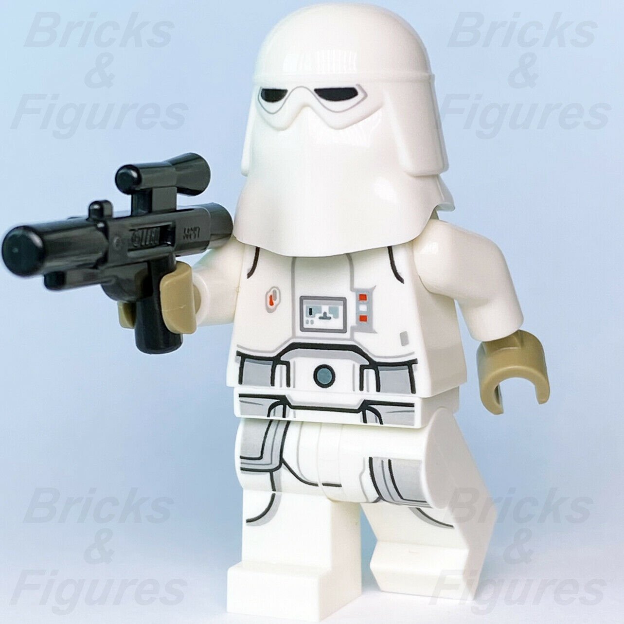 Star Wars LEGO Snowtrooper Reddish Brown Head Imperial Minifigure 75320 75313 - Bricks & Figures