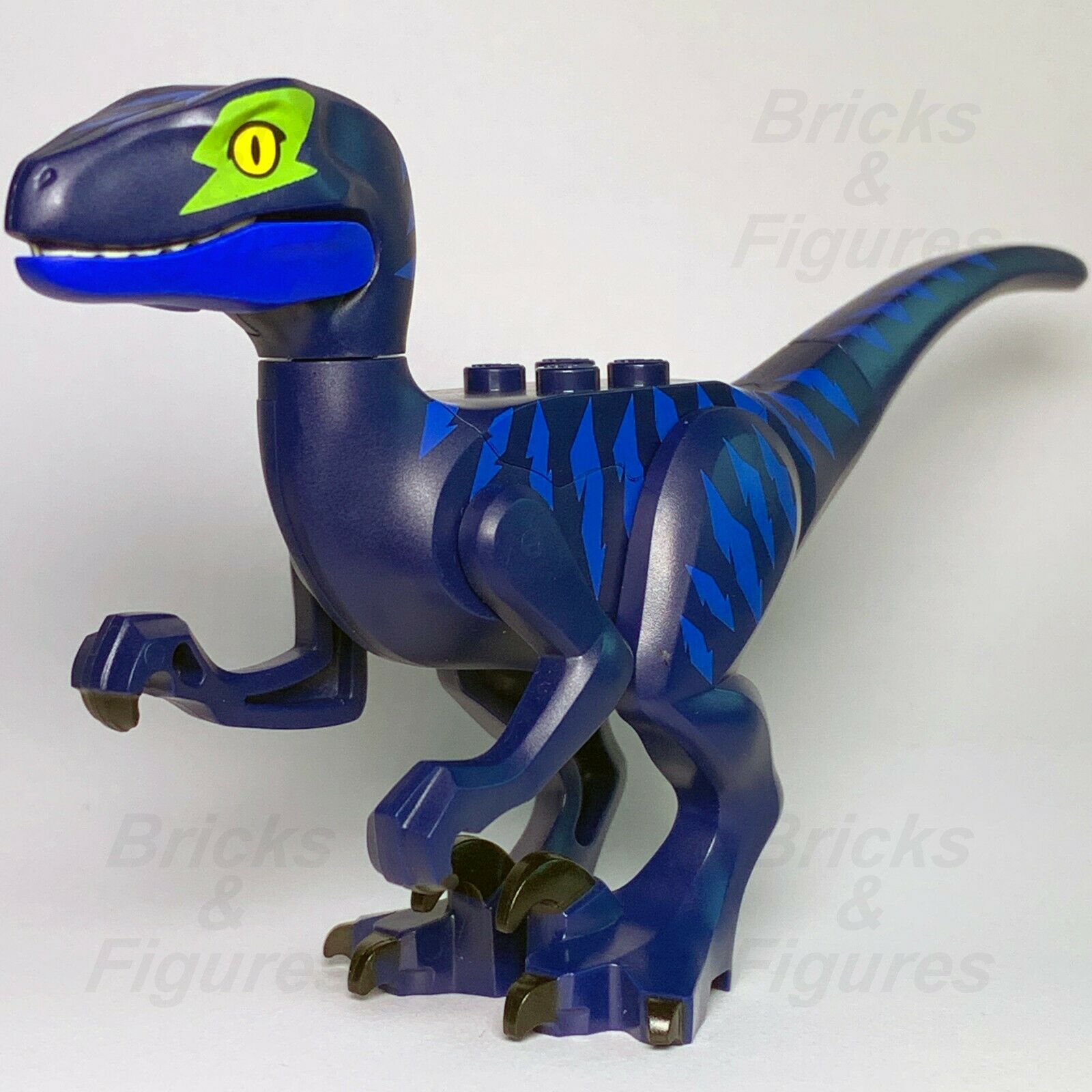 The LEGO Movie Raptor Green Eye Patch Blue Stripes Dinosaur 70835 Genu